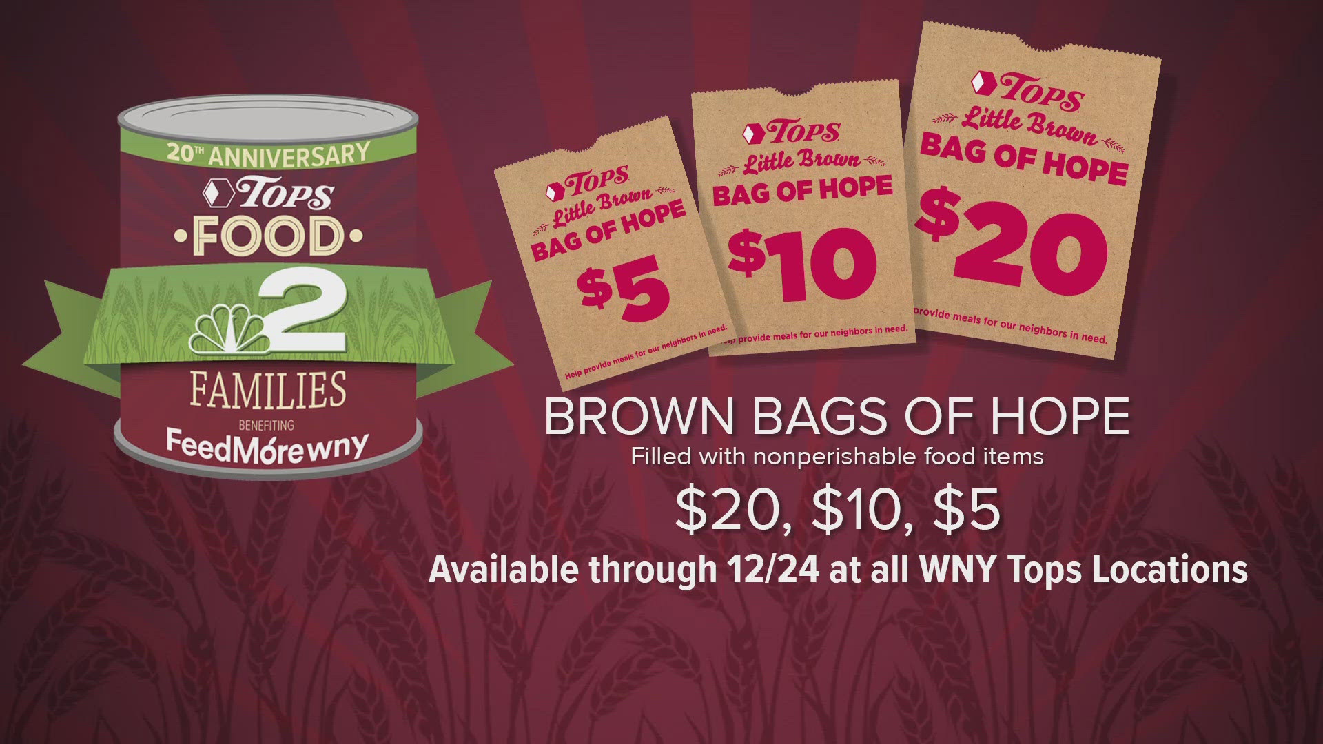 Little Brown Bags of Hope can be purchased now 11/22/24