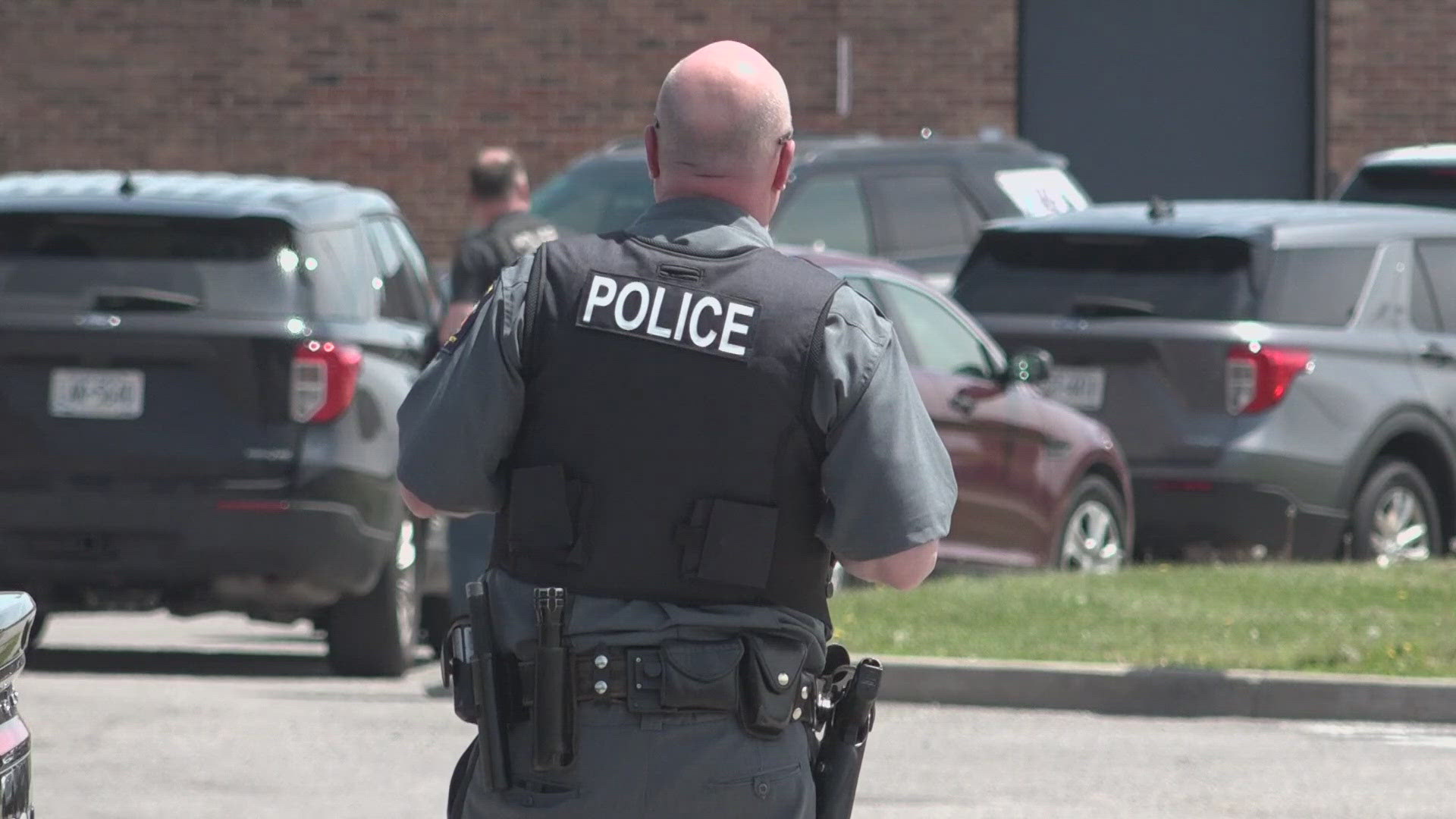 Amherst Police investigate a reported incident at Sweet Home High School