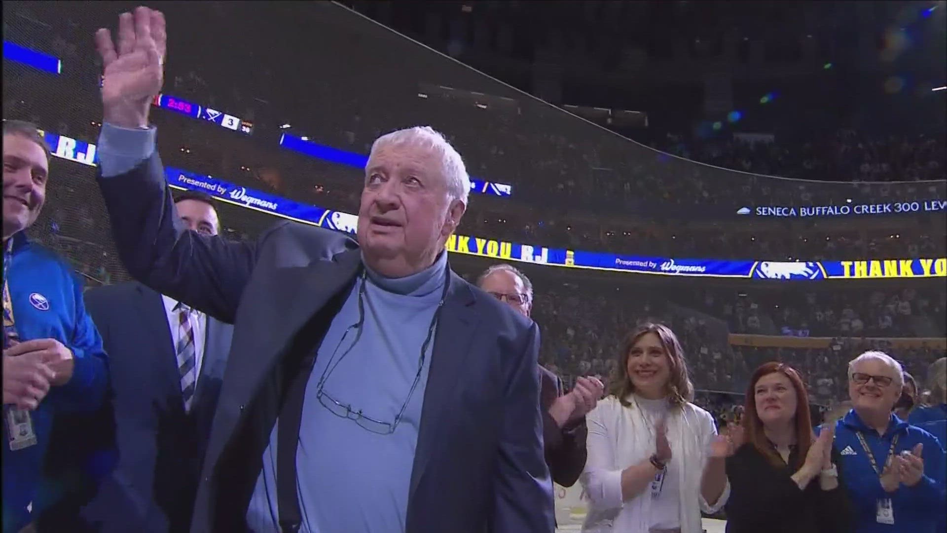 Rick Jeanneret, the Buffalo Sabres' beloved play-by-play announcer for 51 seasons, died Thursday night. He was 81.