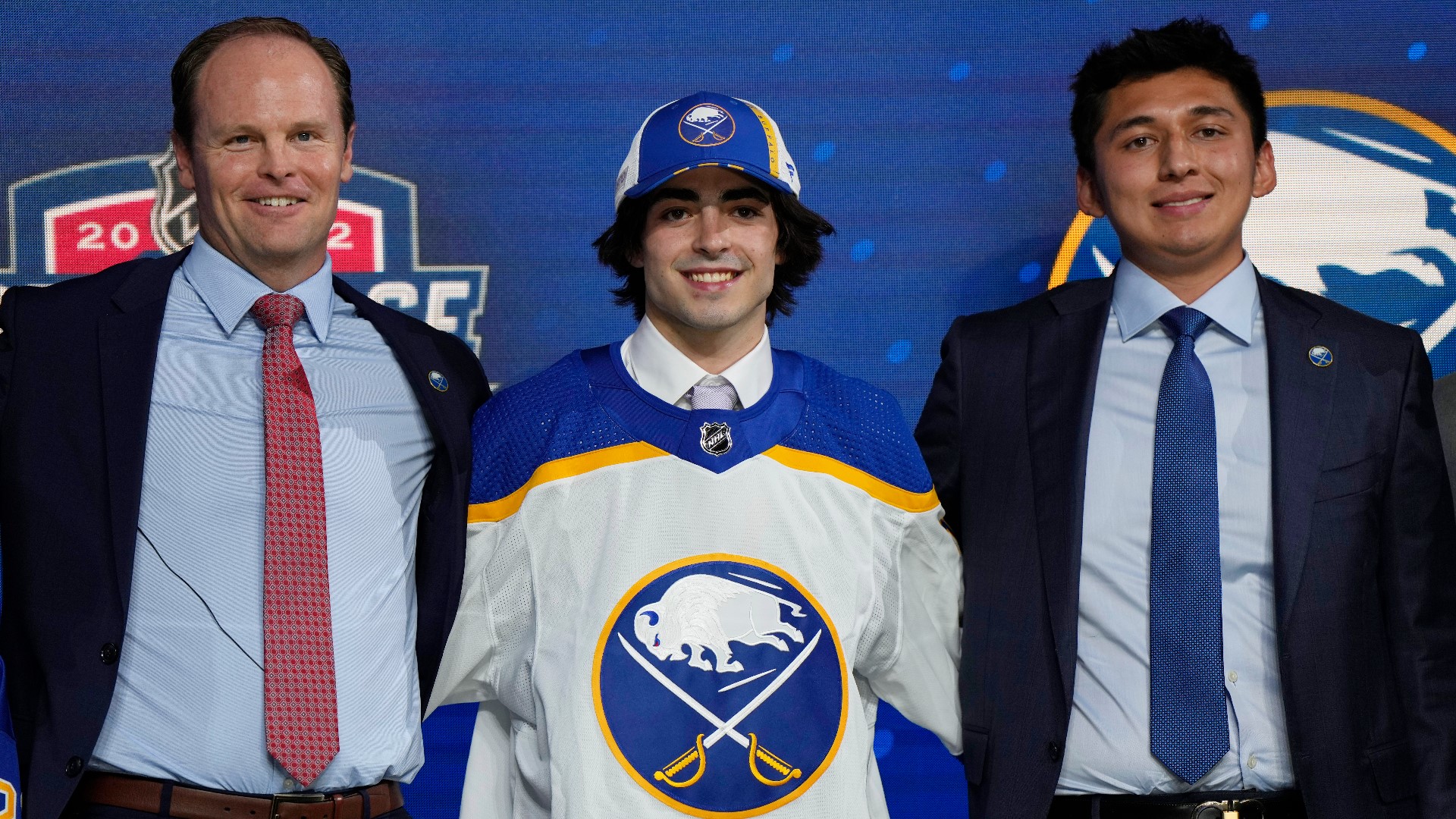Buffalo Sabres general manager Kevyn Adams spoke with the media after the two-day NHL draft ended Friday in Montreal.