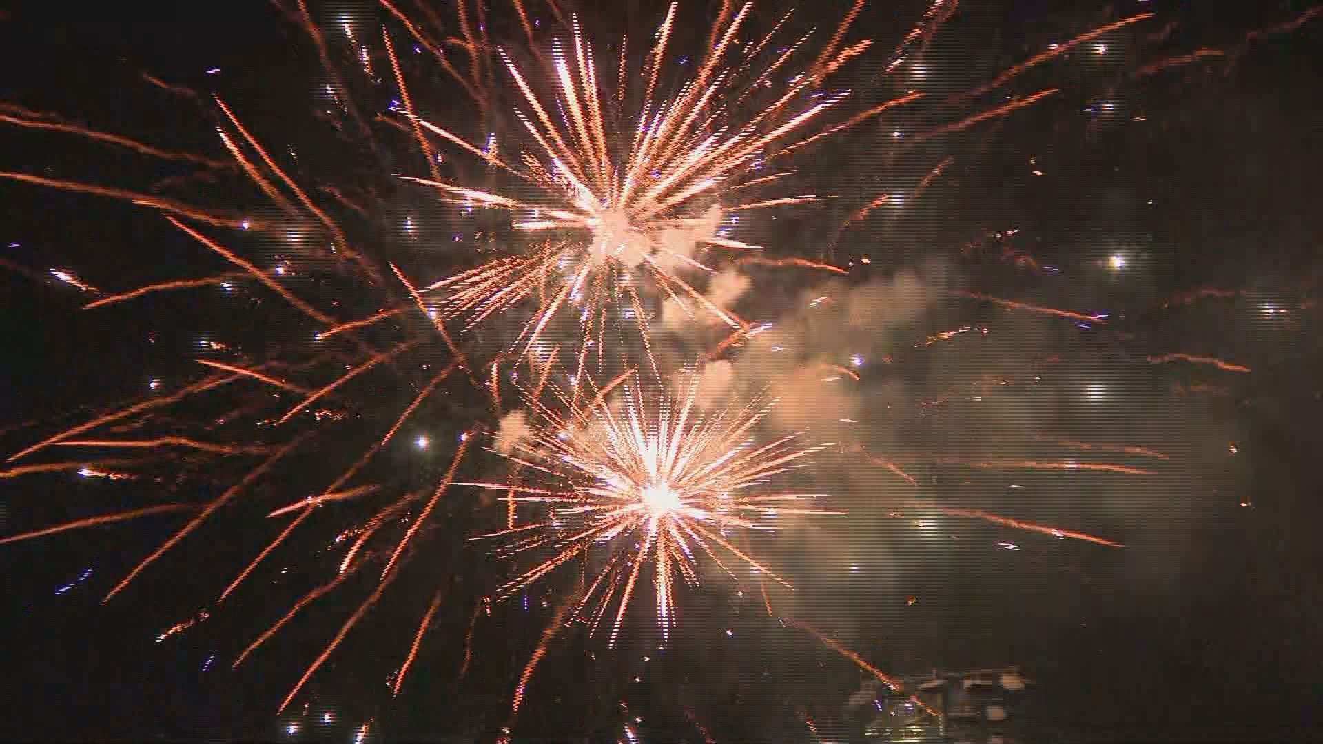 A crowd gathered to watch the annual fireworks display at Sahlen Field on Thursday, July 3, 2025.