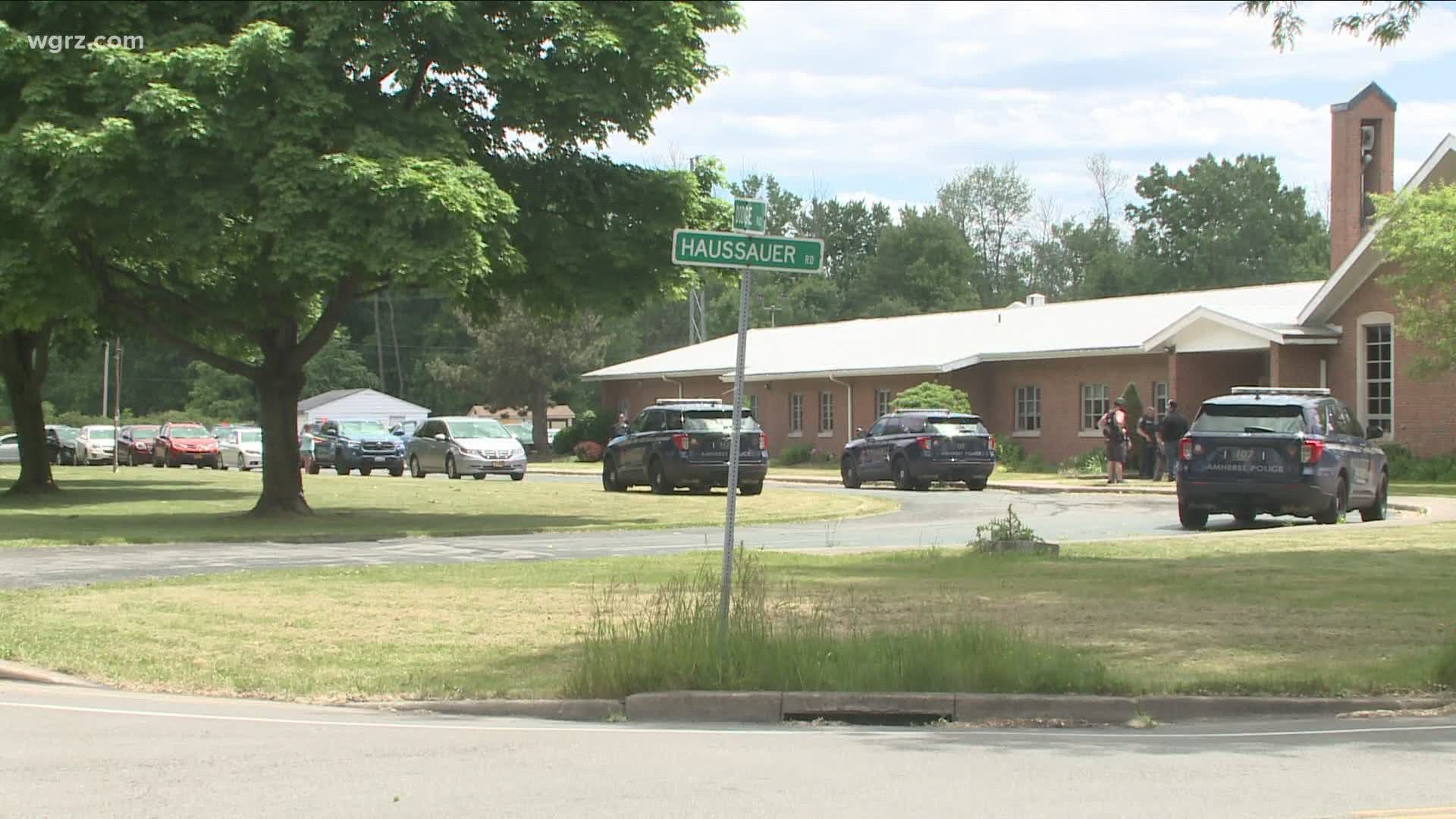 Lots of officers were at The-Well Church near Millersport and Dodge this afternoon getting people out of the church after several people said they heard shots fired