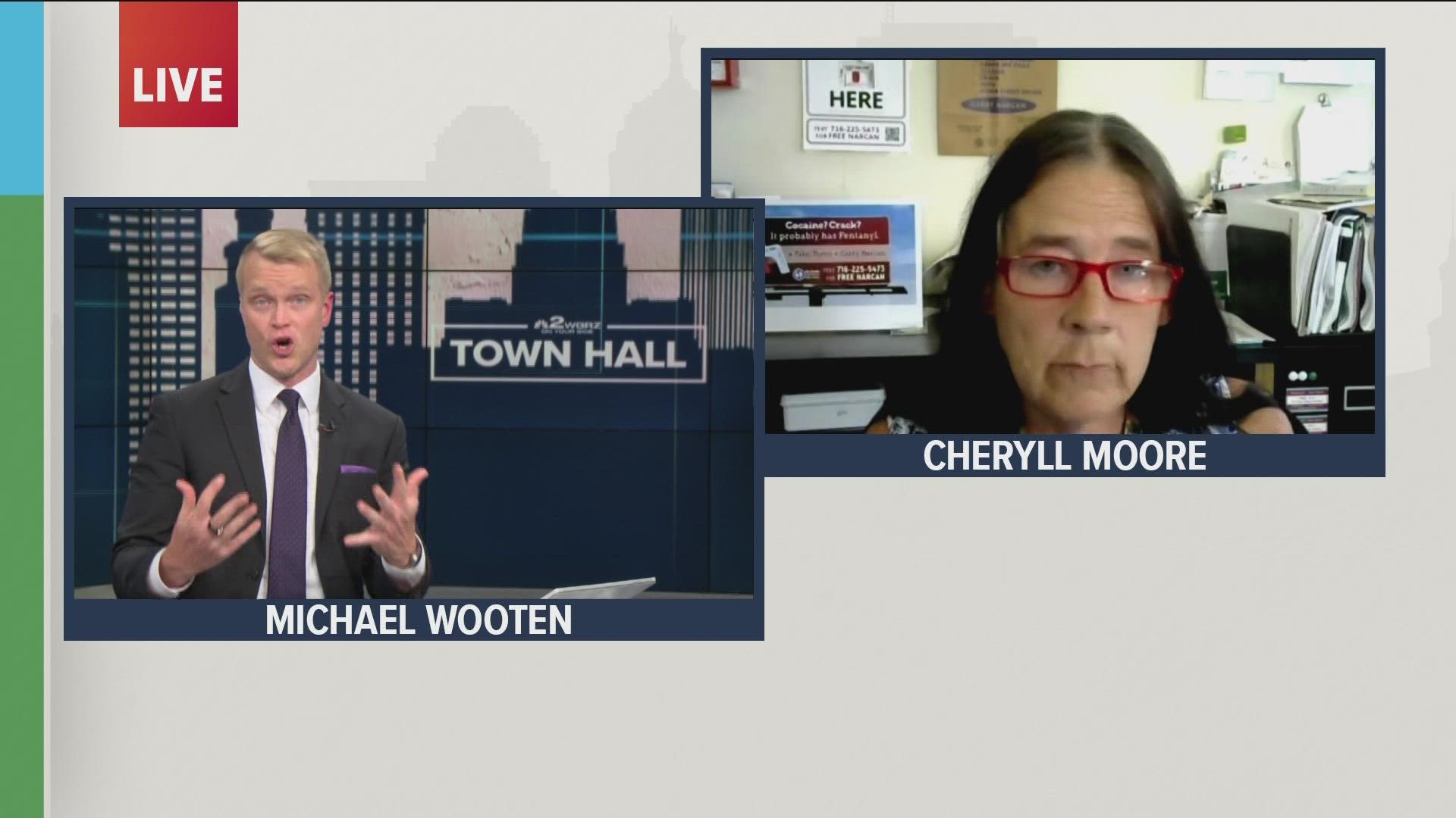 Cheryll Moore, the medical care administrator for the Erie County Department of Health, joined our Town Hall to discuss the Narcan billboard campaign.