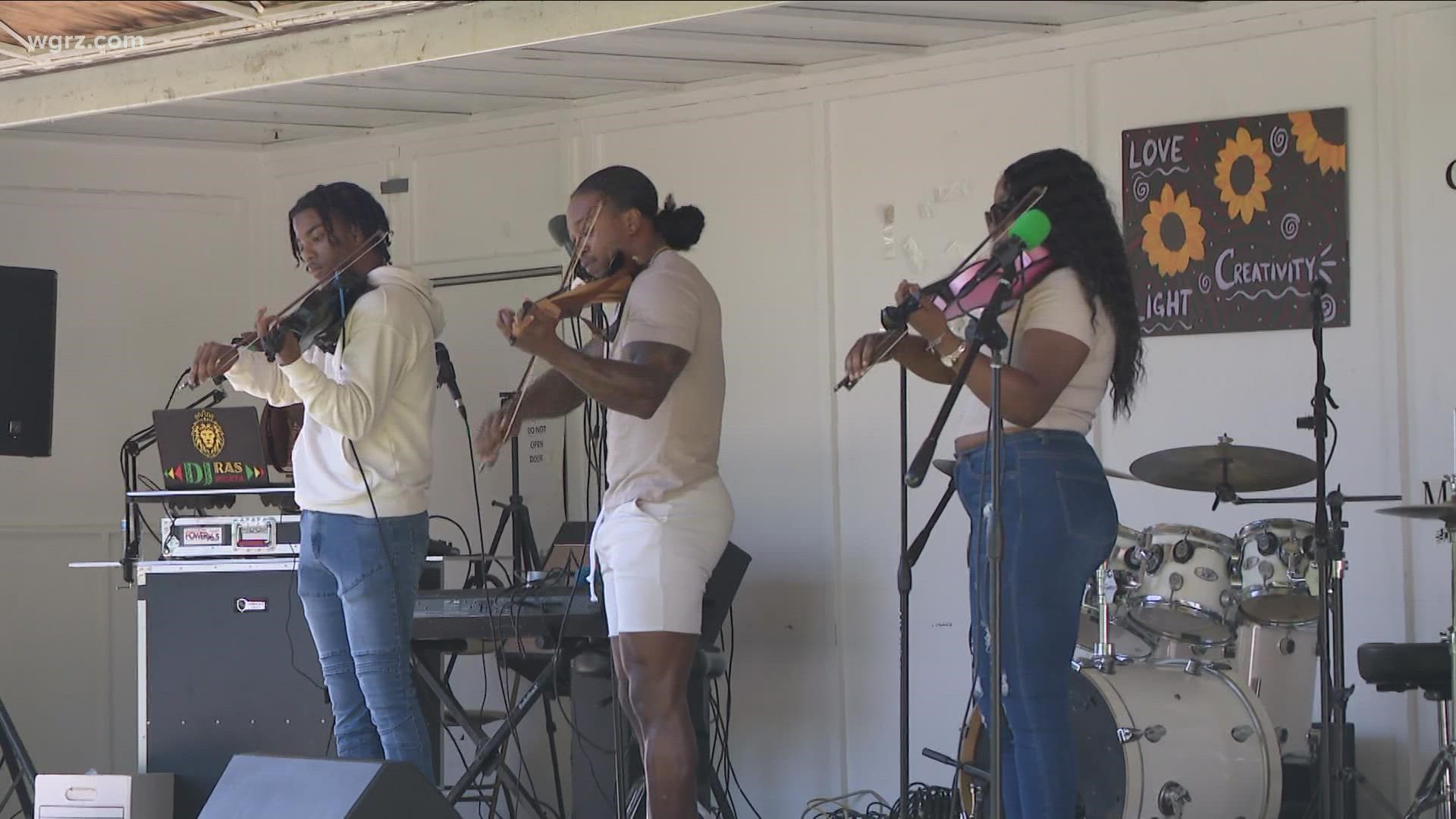 Some survivors and family members of the victims had the chance to perform on the arts and culture stage in celebration of Juneteenth.