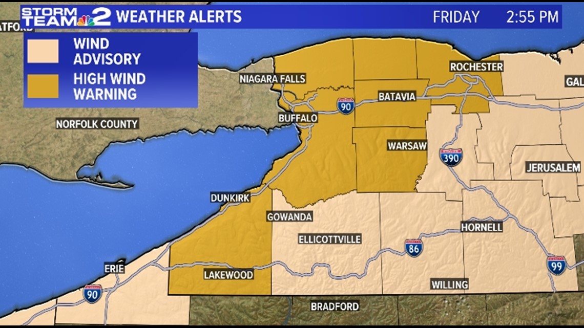 High Wind Warnings, Advisories Expire | Wgrz.com