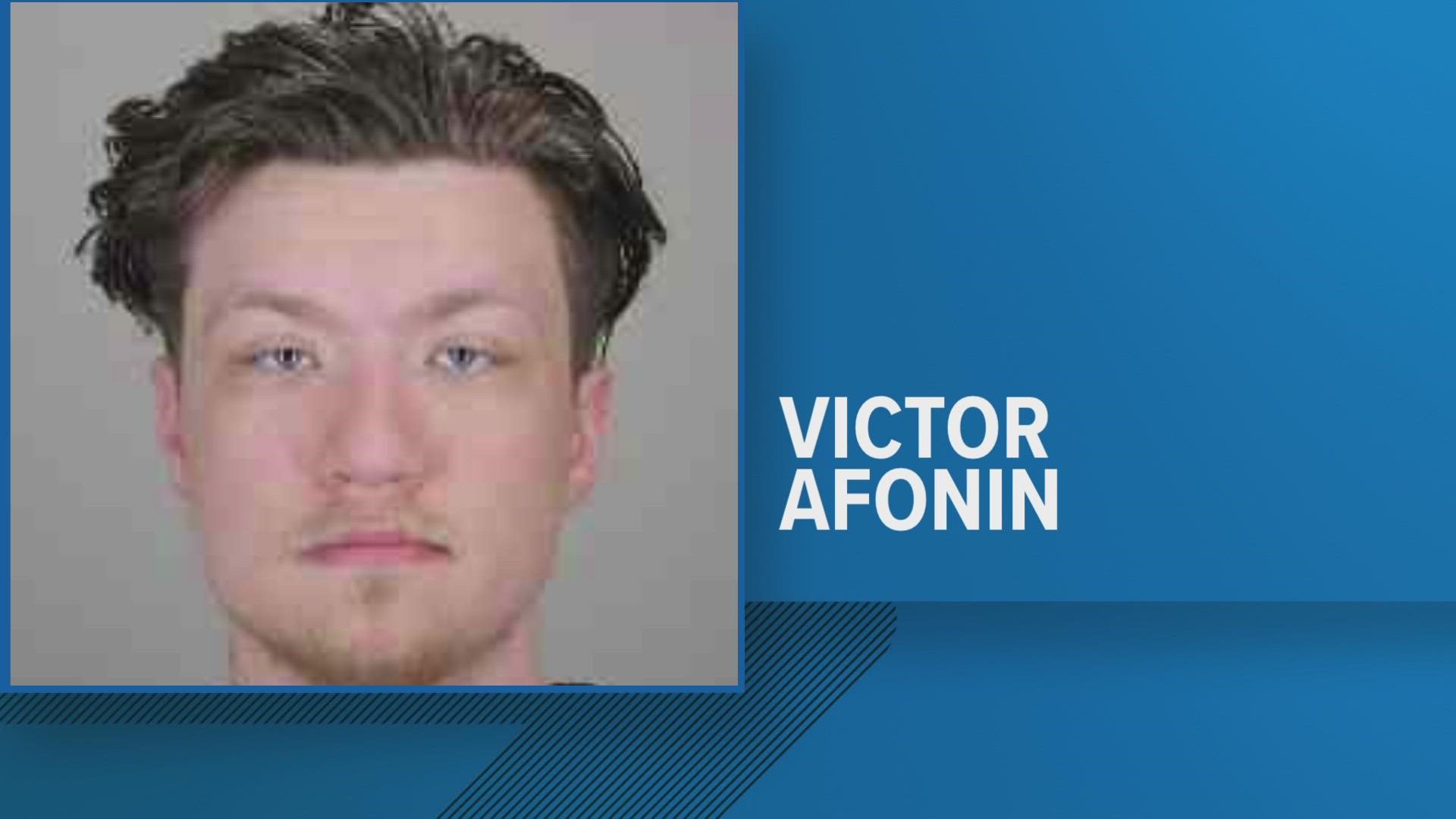 The Erie County D-A's office says 21-year-old Victor Afonin admitted to breaking into a church on McKinley Parkway using a baseball bat back in April...