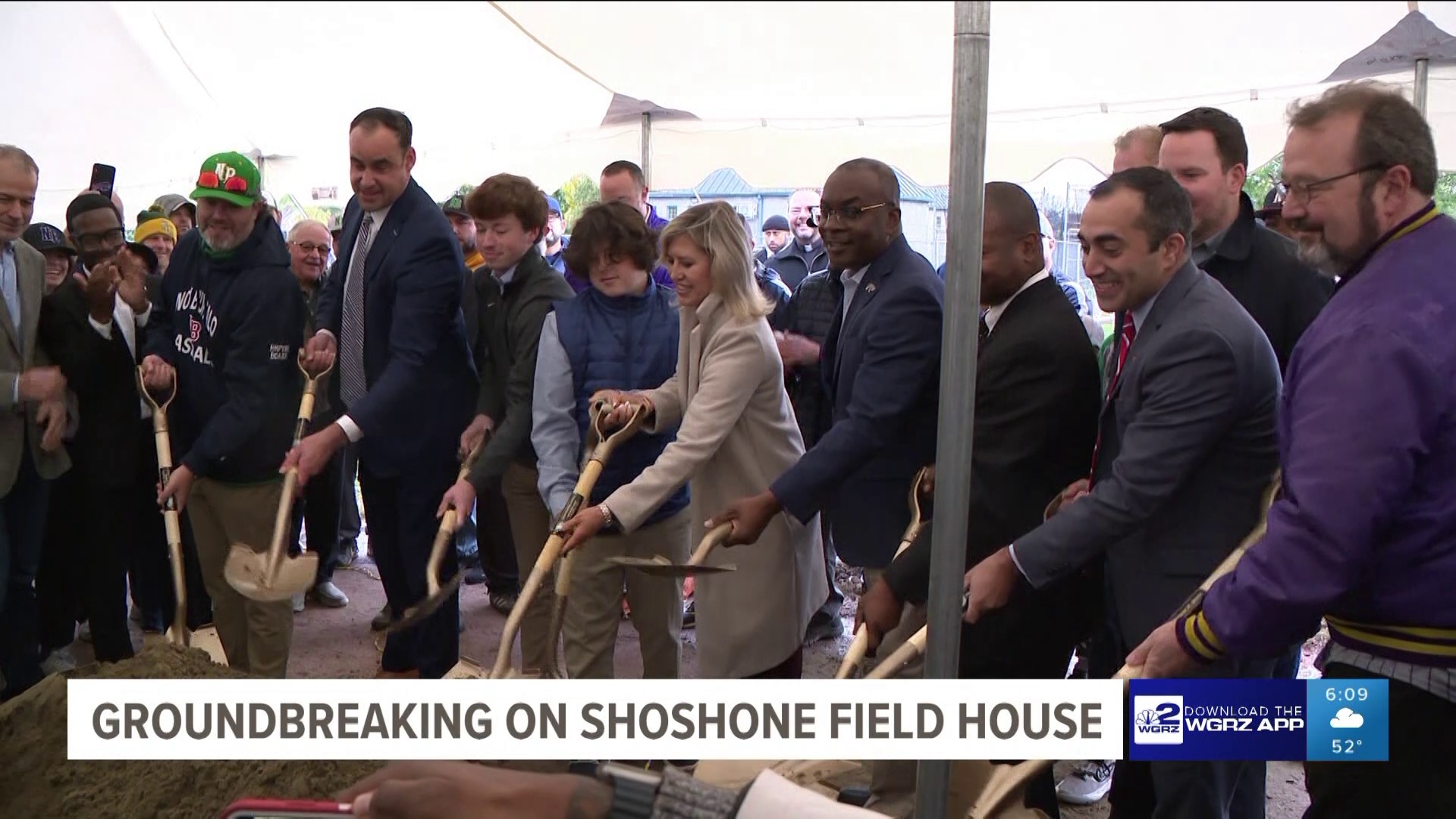 Construction has officially started on the new Shoshone Park field house in North Buffalo.