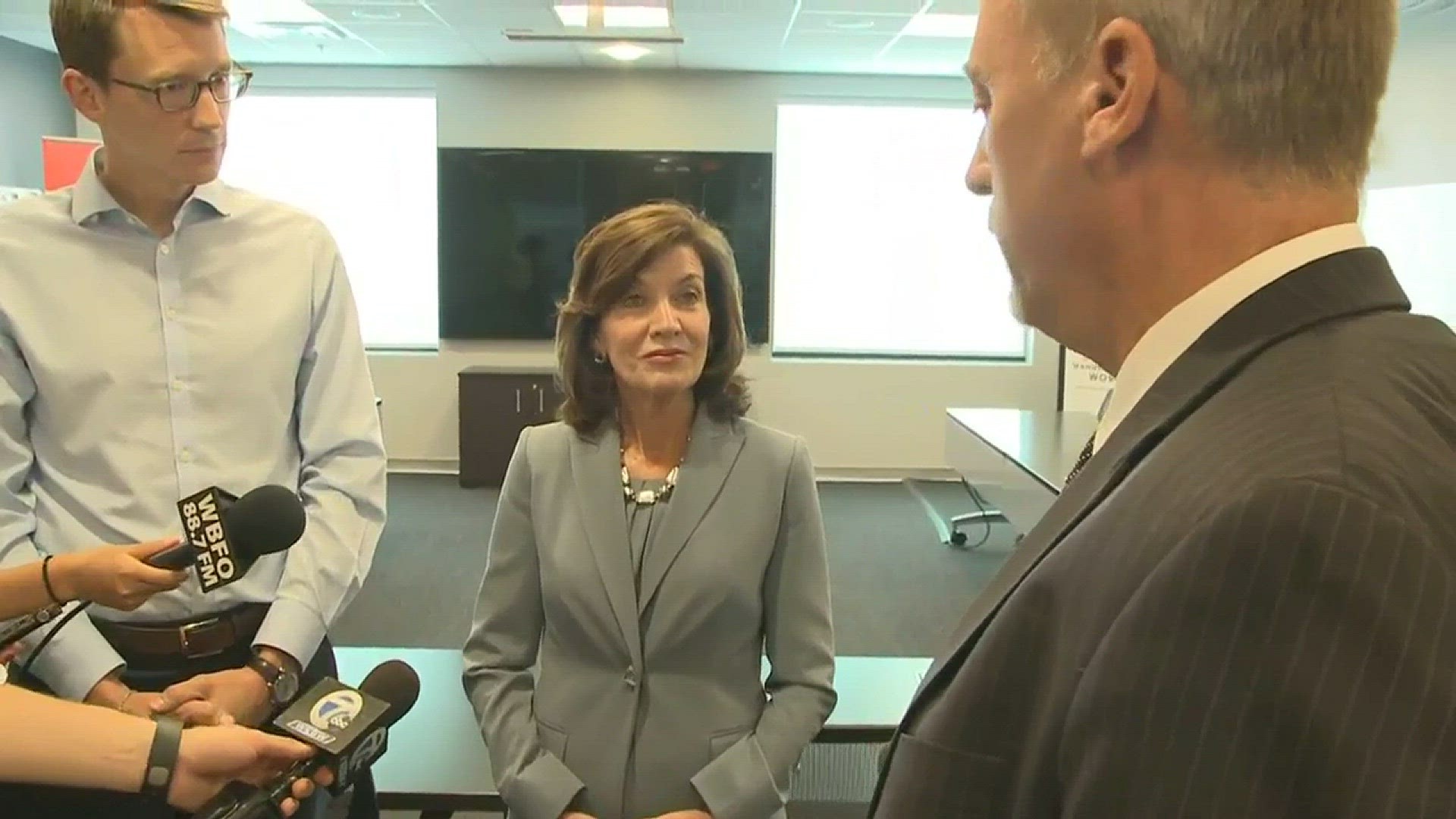 Two On Your Side's Dave McKinley spoke with Lt. Gov. Kathy Hochul in Buffalo on Wednesday morning.