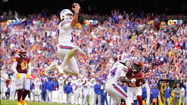 Best postgame celebration photos from the Bills win in Washington