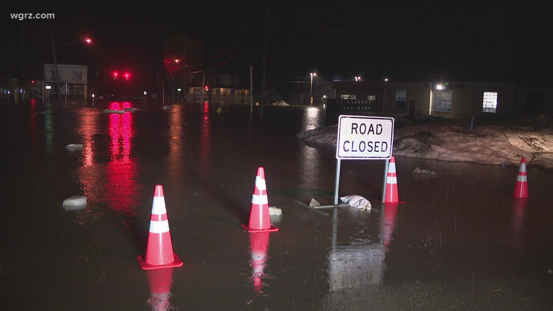 The town of Evans homes and businesses experienced flooding due to ice jams and now they are fighting the freezing temperatures that are expected.