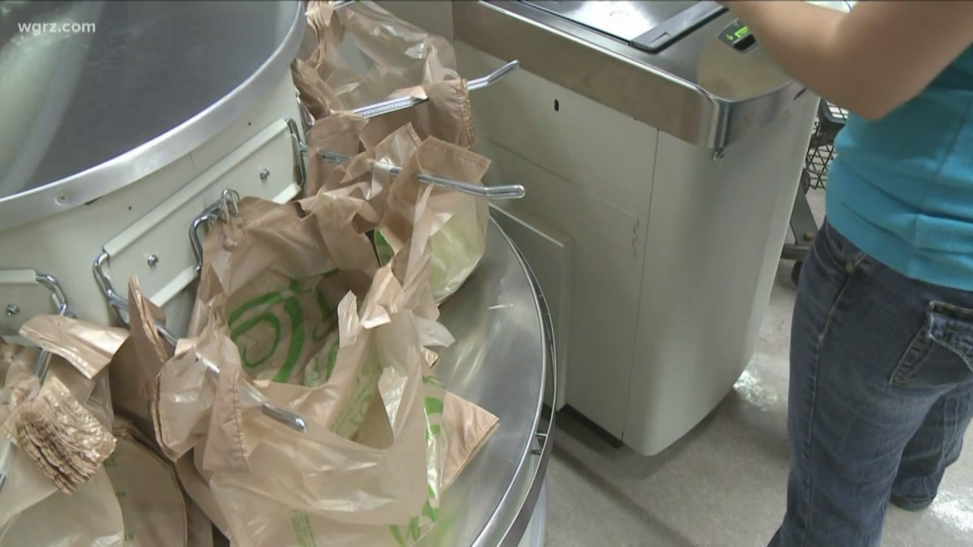 Single use bags are being dropped in favor of reusable or recyclable bags.
