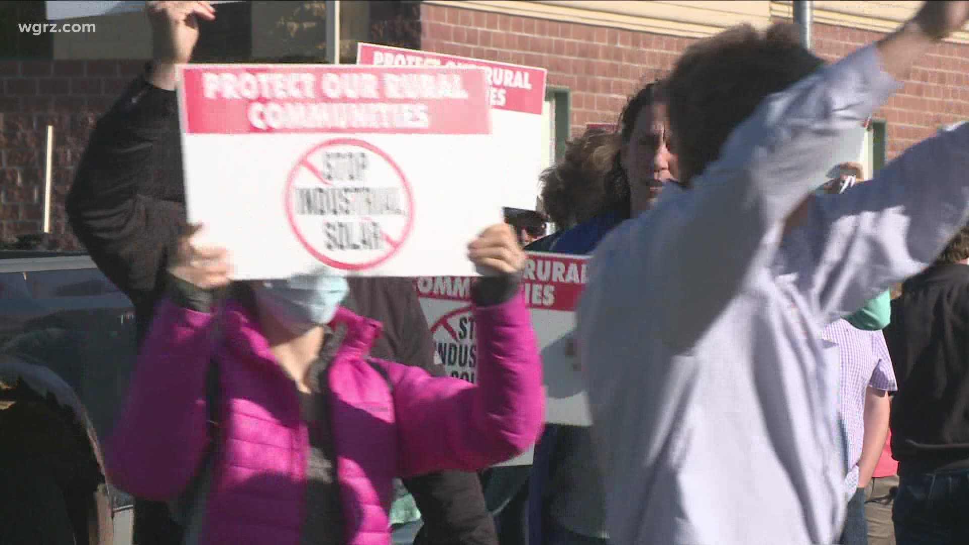 Residents oppose the Niagara County project and say their voices have not been heard throughout the process.