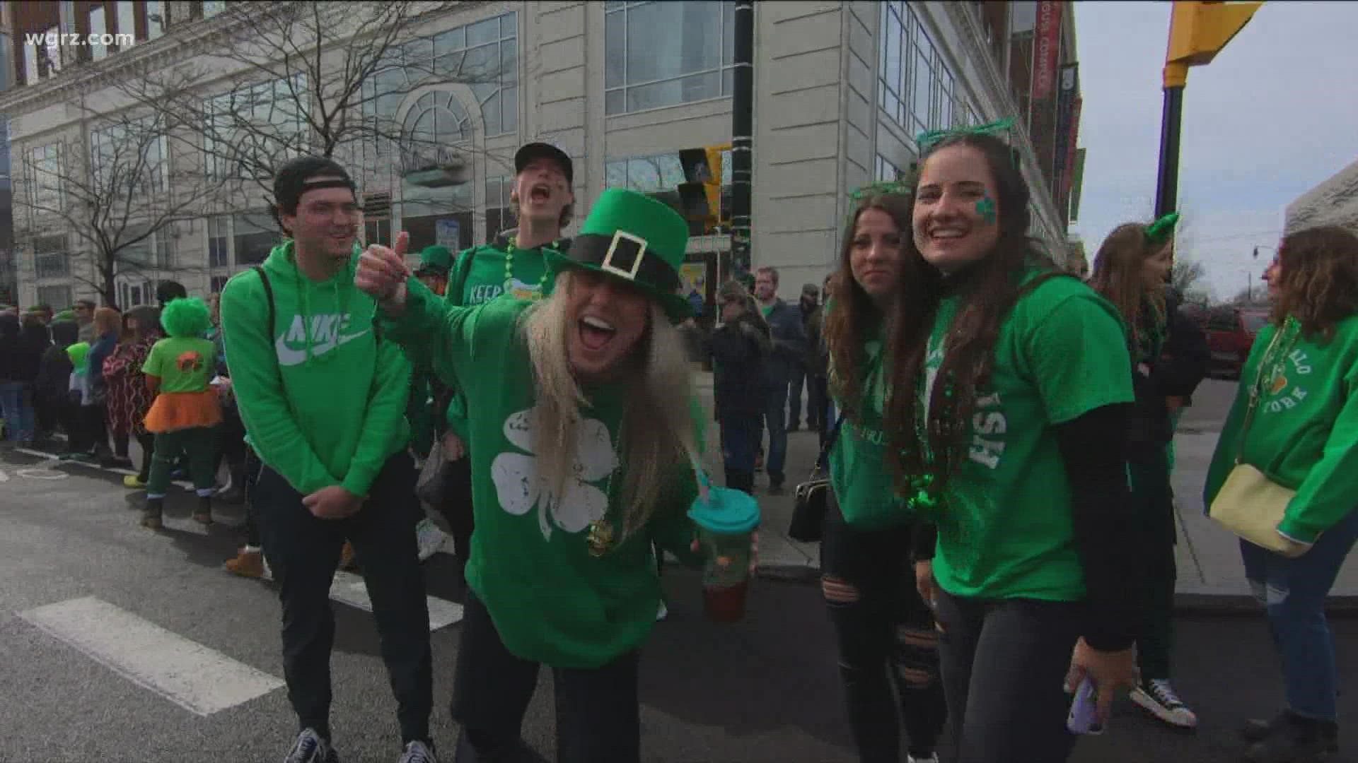Delaware Avenue welcomed thousands of people this afternoon for Buffalo's annual Saint Patrick's Day parade!
