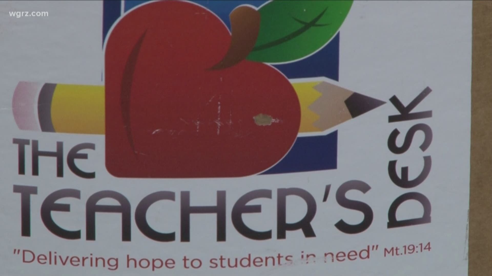 Bills super-fan wanted school supplies donated in his memory.