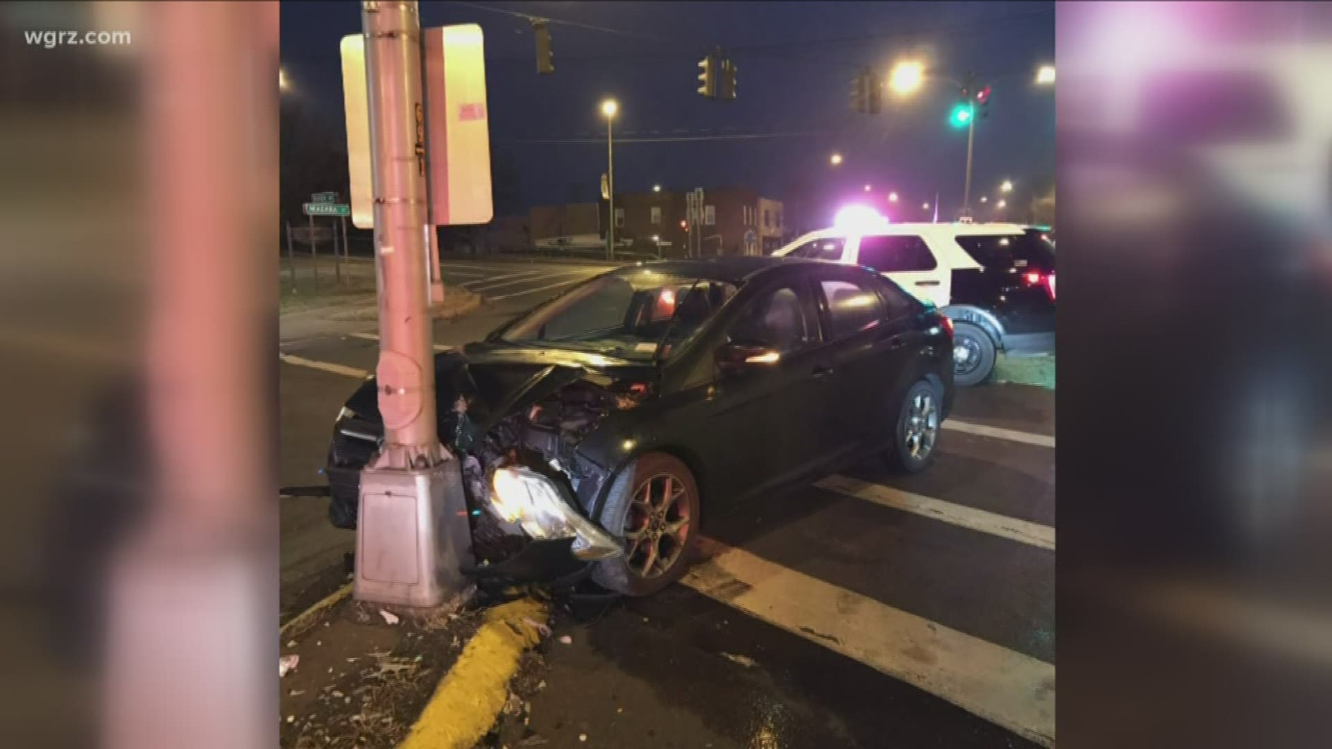 This happened around seven this morning at the intersection of Niagara and Seymour streets. Police say the 47 year old driver didn't turn the right way.
