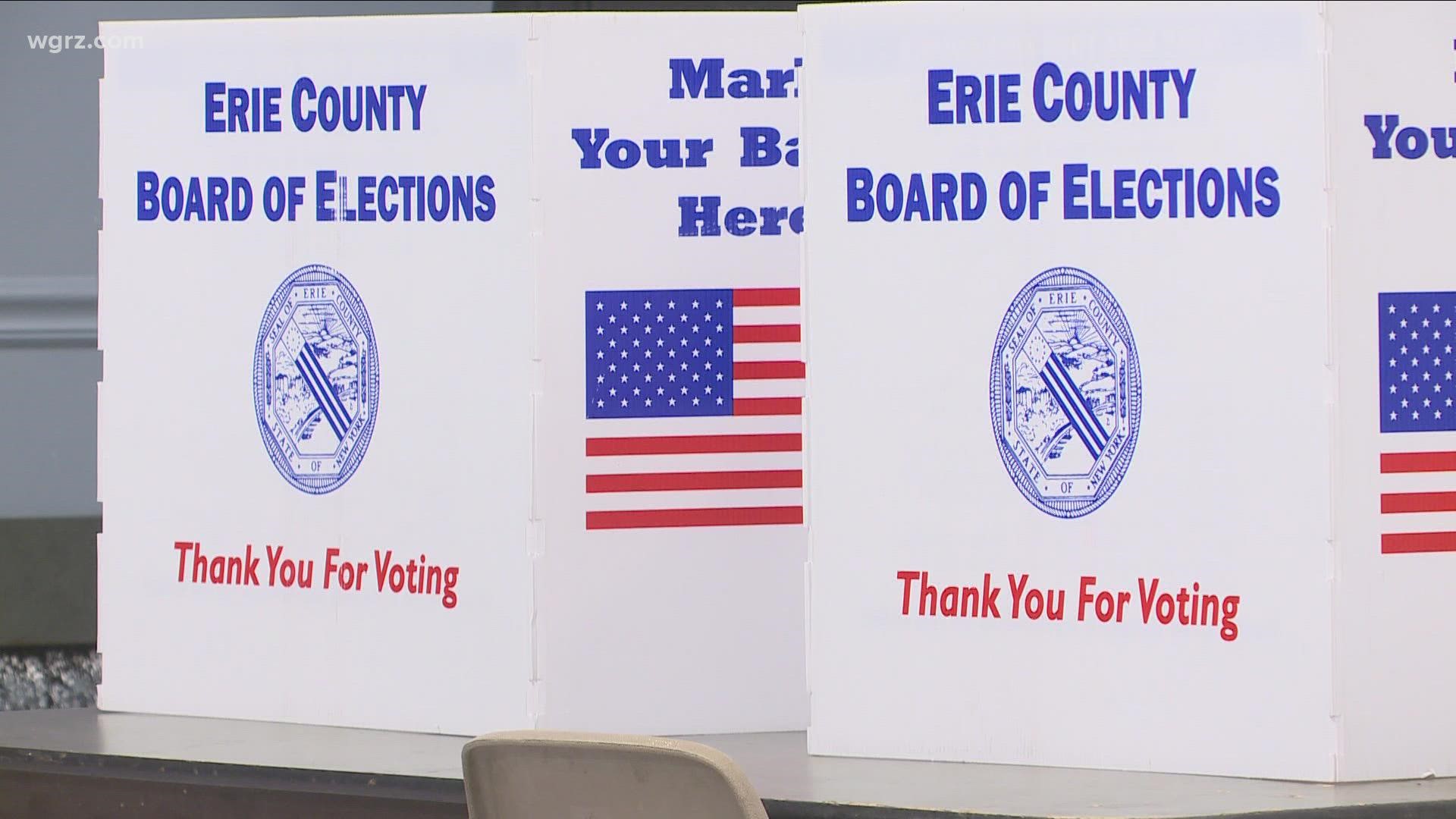 The Erie County Board of Elections is reporting more than 4,300 residents cast their ballots.