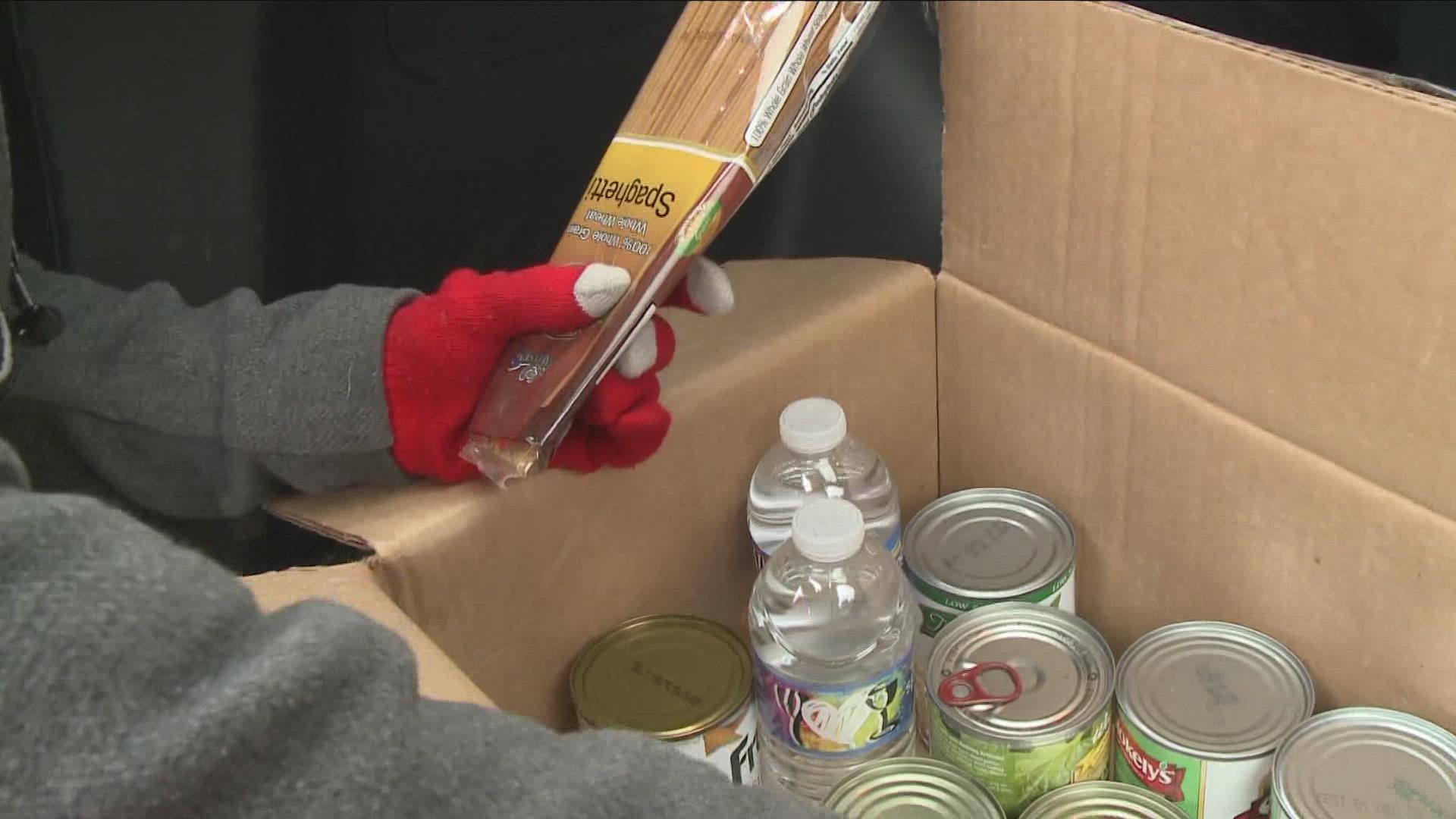 And before the storm hit - pre delivery of non - perishable emergency food kits or blizzard boxes to hold them over for a few days...