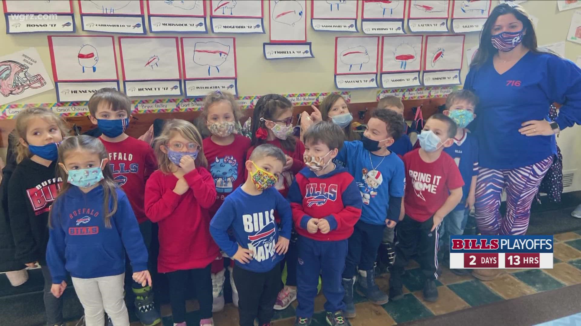 Daybreak's Lauren Hall introduces us to a preschool class, who trying to outdo Josh Allen in the art department.