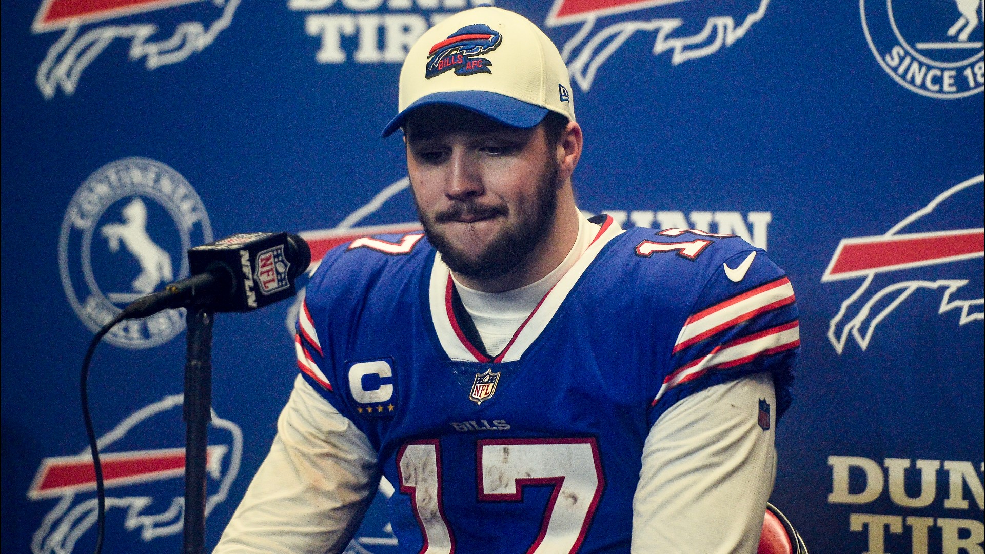 Bills quarterback Josh Allen talks after season-ending playoff loss to Cincinnati  Bengals