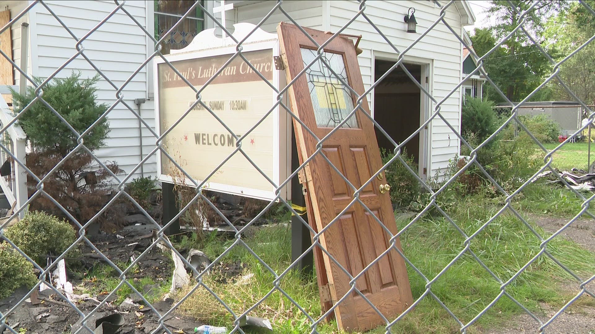 the building will be rebuilt after the council meets with the rest of the church, architects and bids on a contractor.