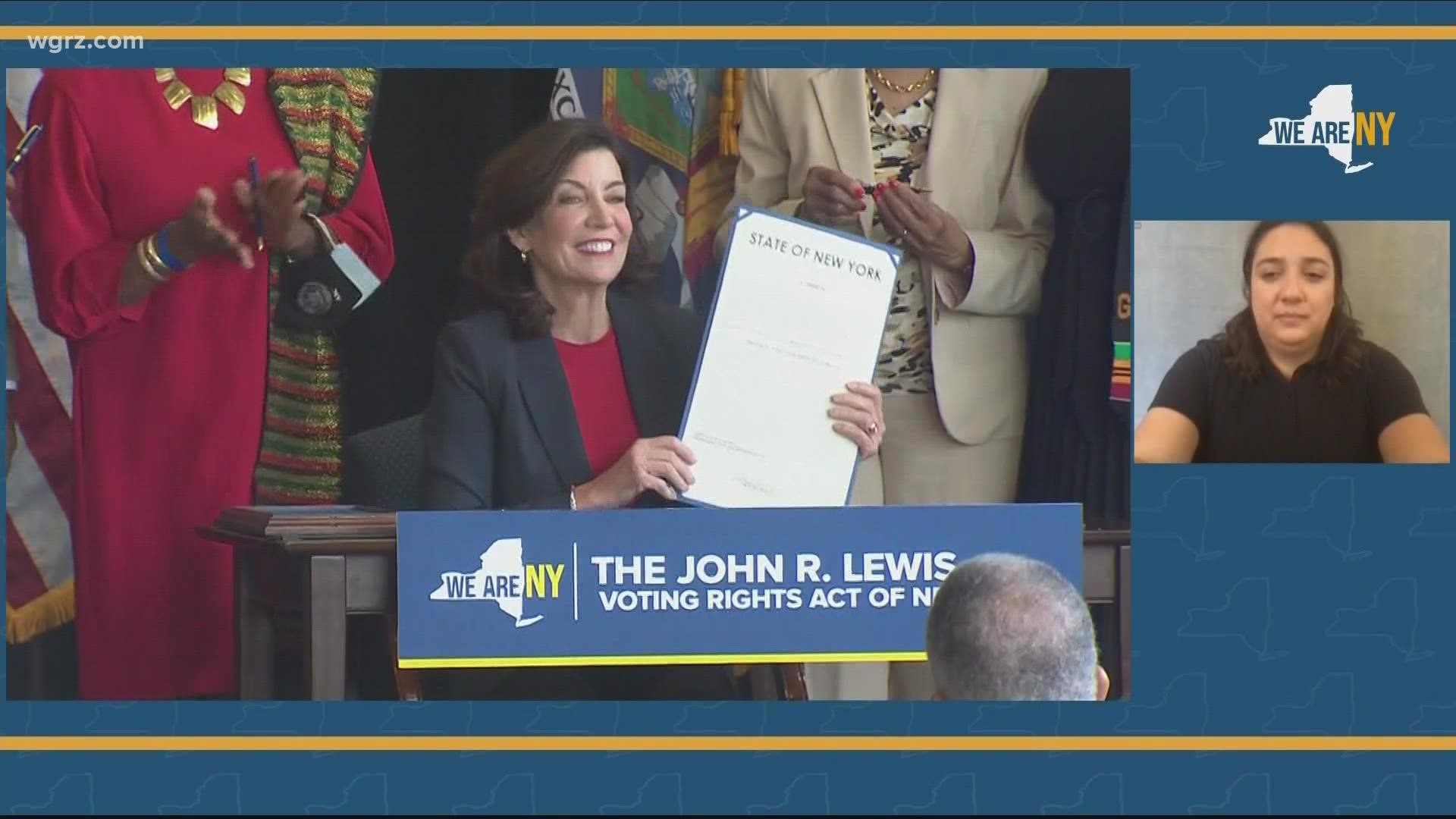 NYS Governor Hochul signs John Lewis voting rights act