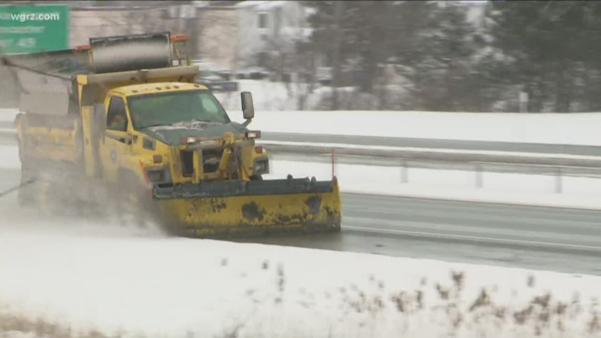 The Buffalo commissioner of public works says city officials are not concerned about having to pull plows from the roads due to visibility issues.