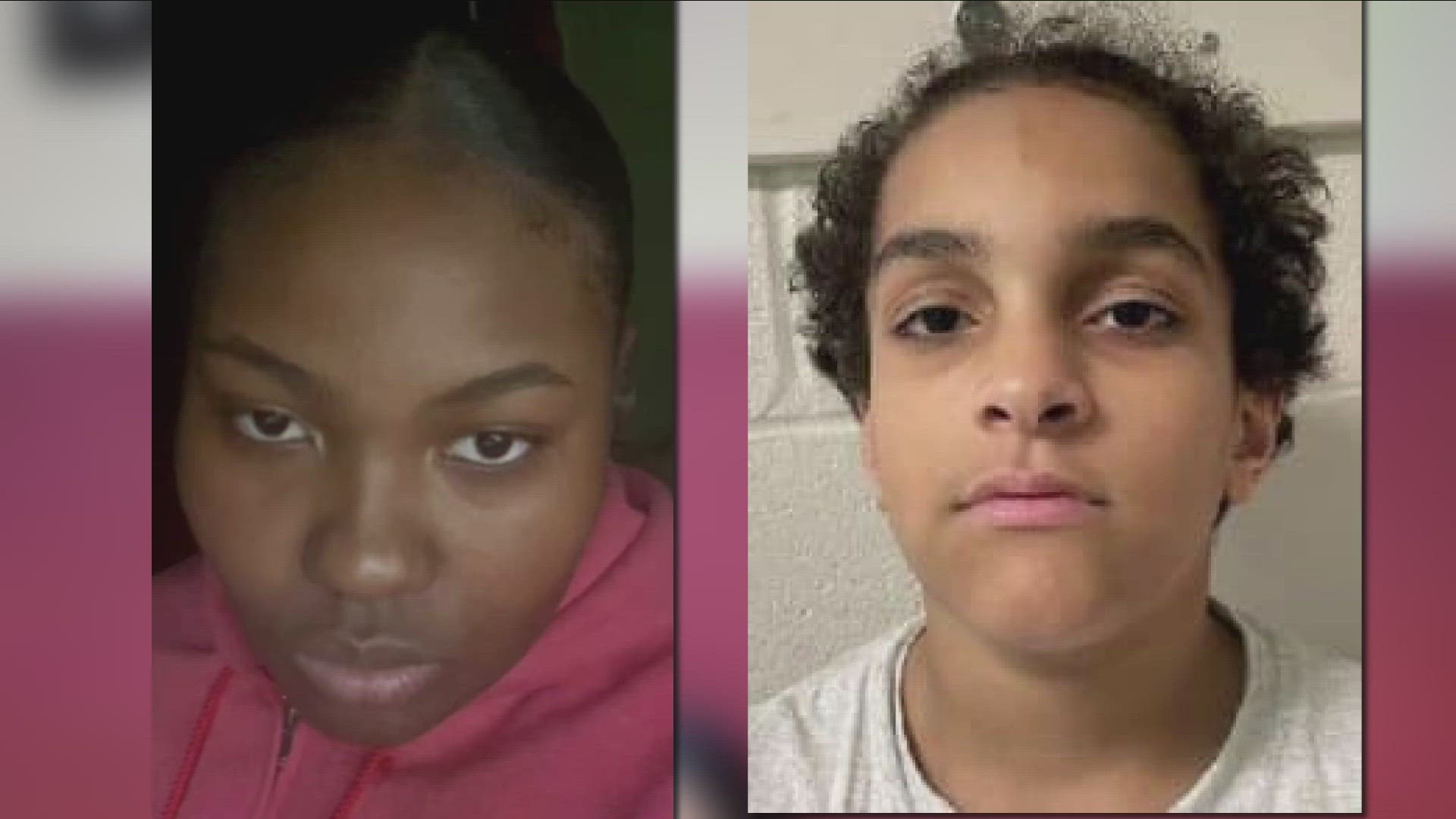 15-year-old Melissa Howard-Buttrom on the left of your screen police are also looking for 13-YEAR-OLD JAYDEN LAMBERT on the right side of the screen.