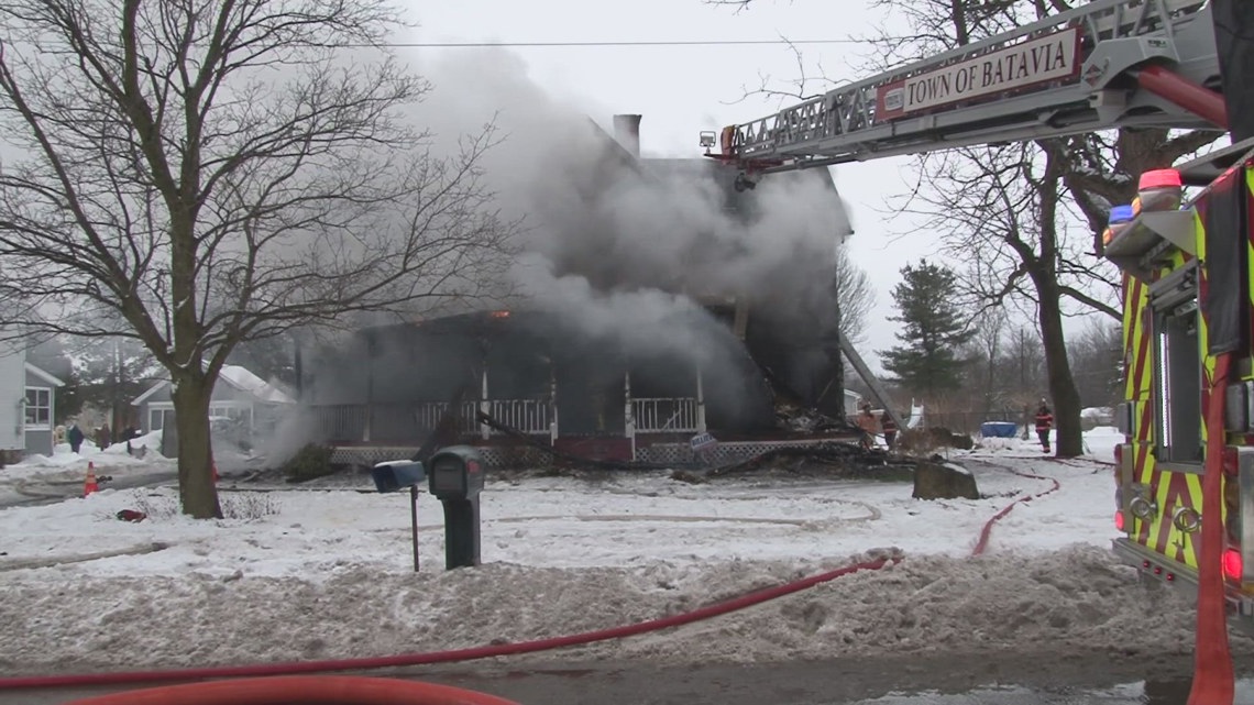 A fire causes major damage to a house in Corfu, NY | wgrz.com