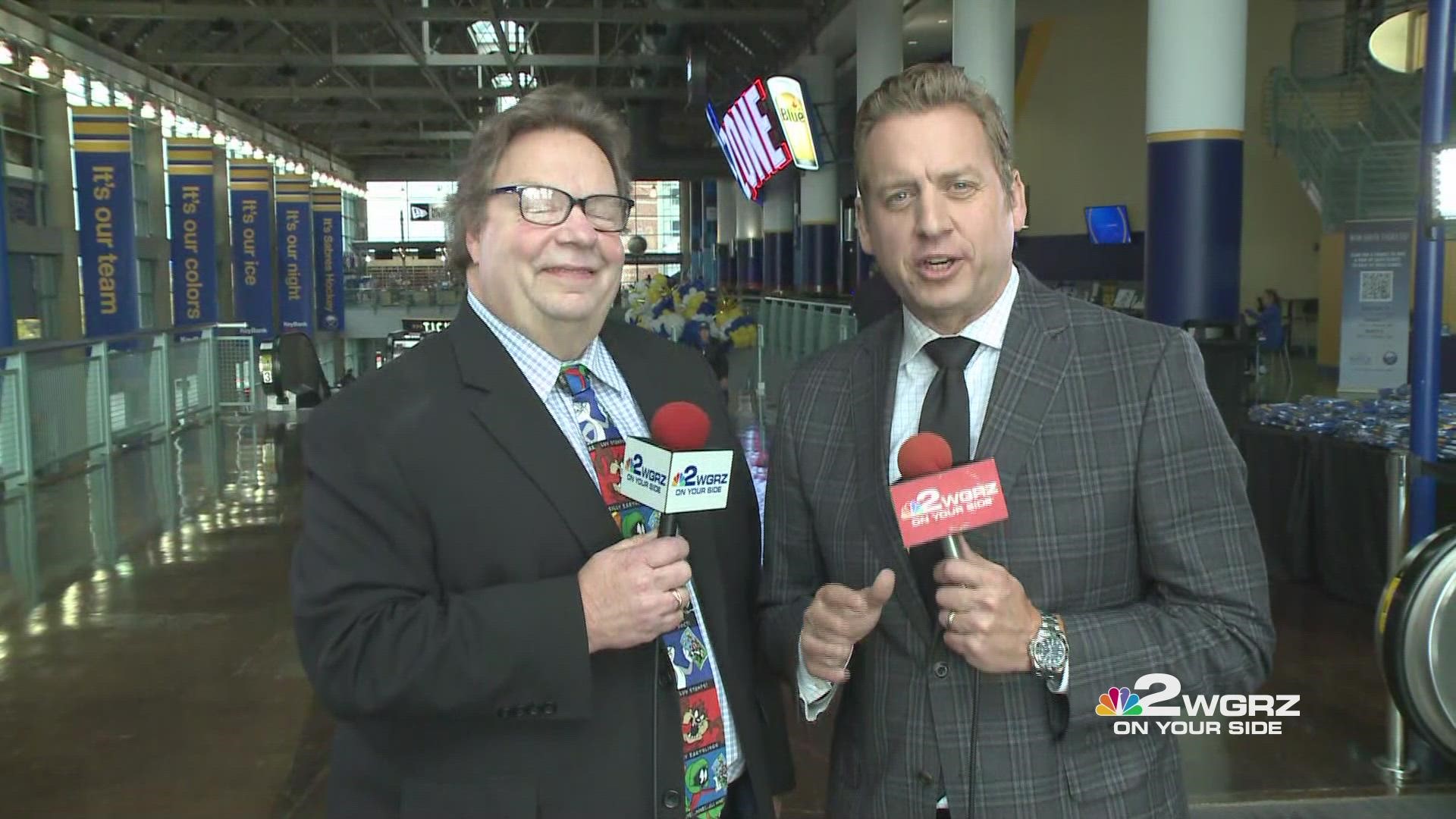 Take 2: Channel 2 Sports Director Adam Benigni and Paul Hamilton discuss the Buffalo Sabres as opening night arrives at KeyBank Center.