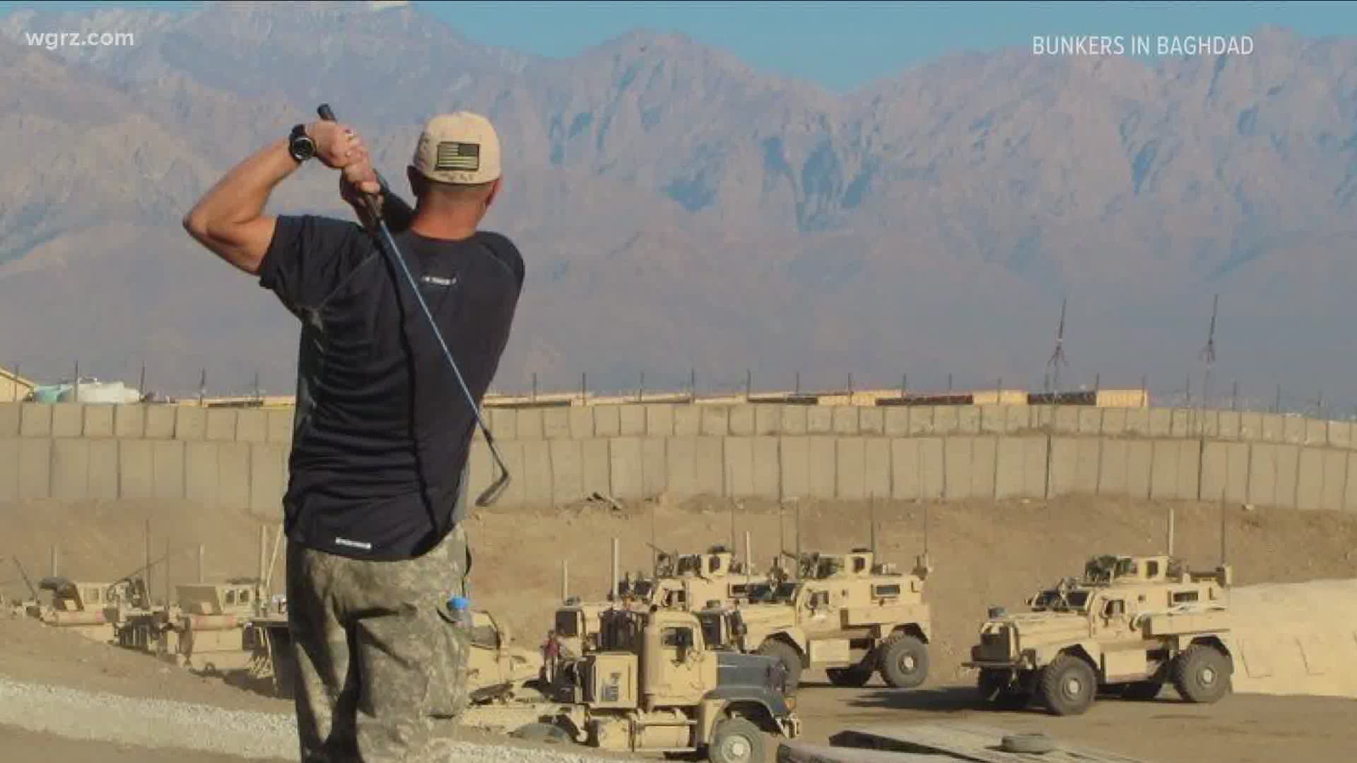 Bunkers in Baghdad has collected 11 million golf balls for troops serving overseas over the last 11 years.