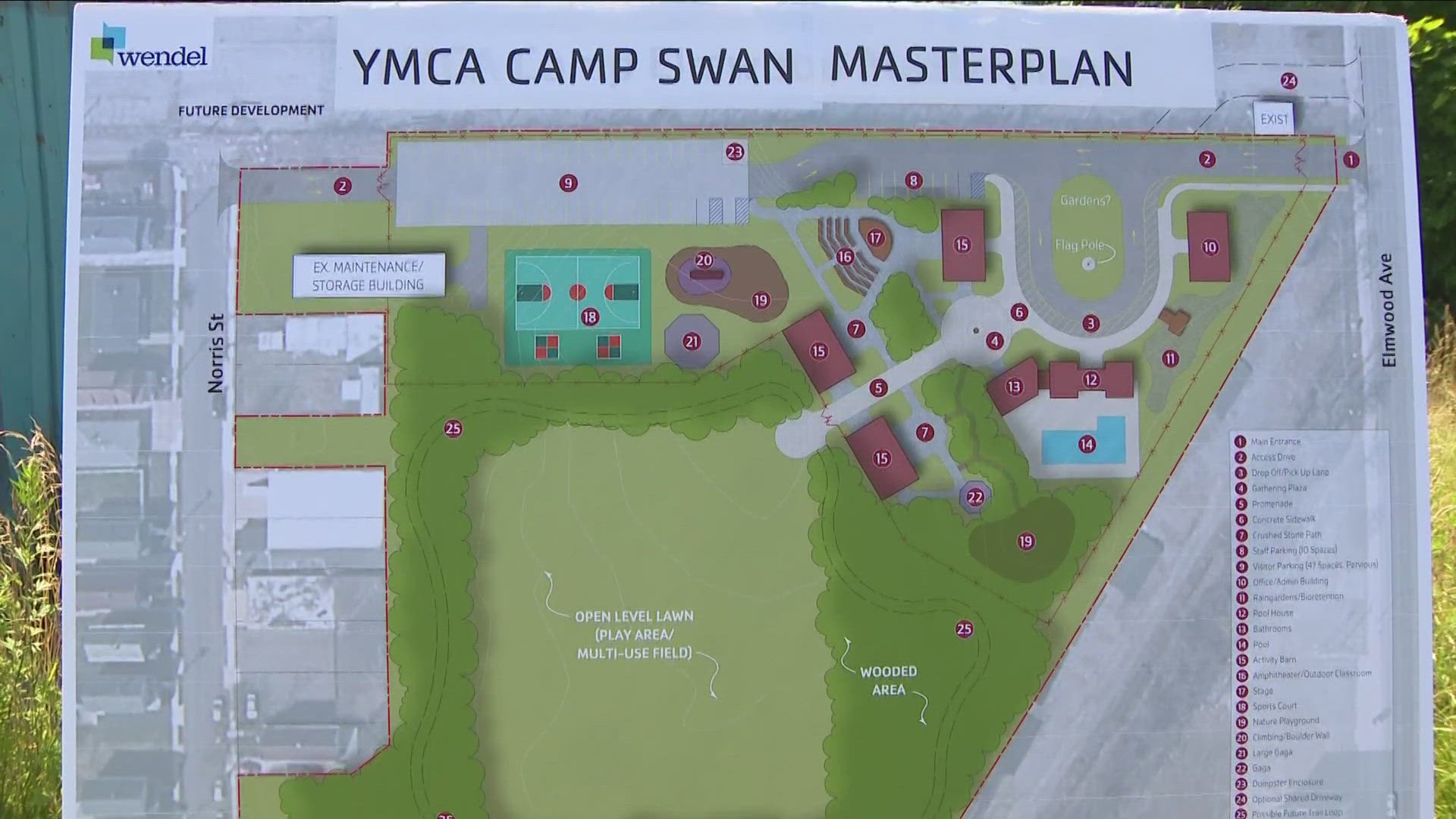 A plan to build a new summer camp and community event space... called YMCA Camp Swan...