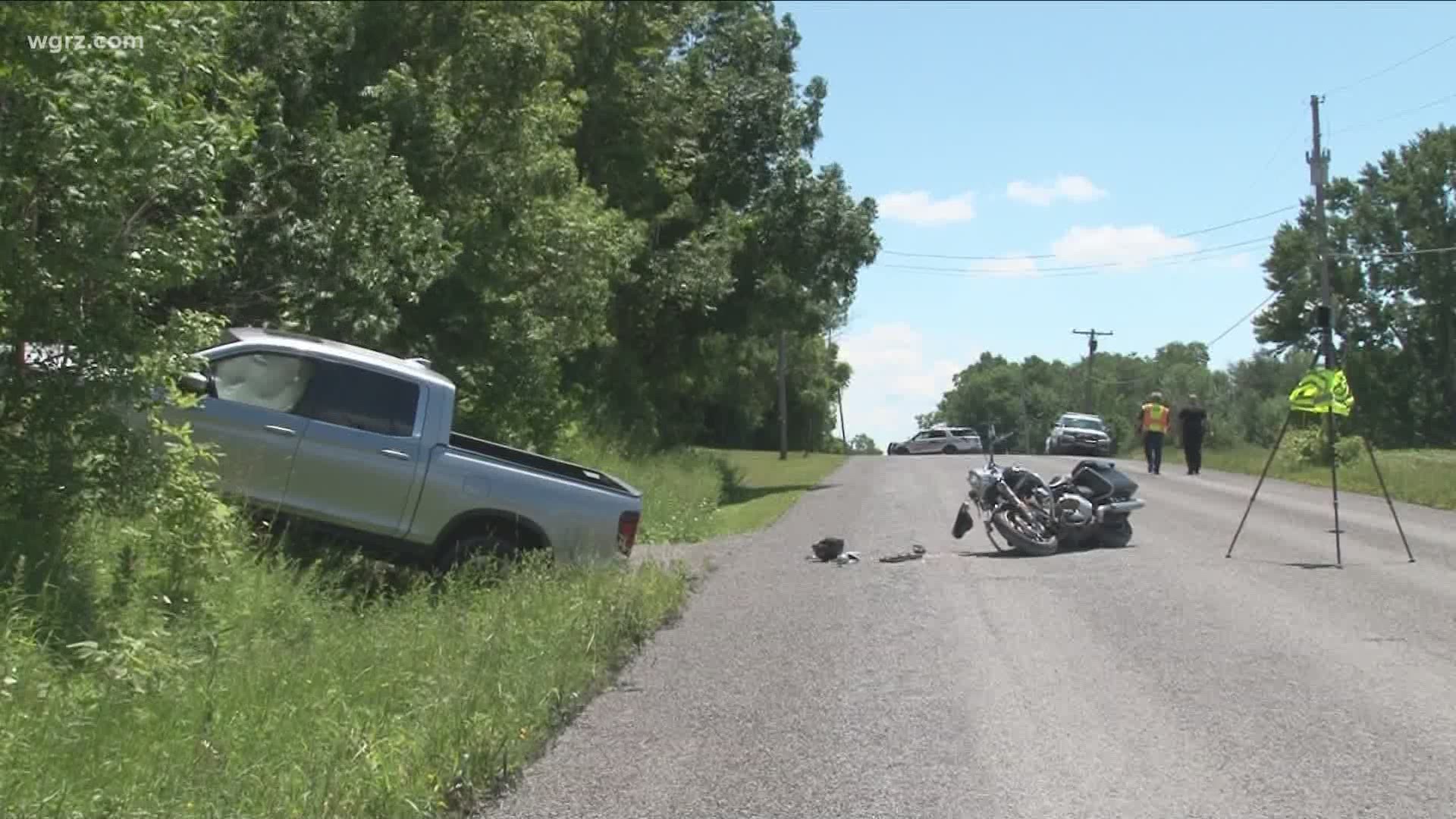 The Sheriff's Office is looking into a deadly motorcycle crash. It happened just after 11 this morning on Bethany Center Road in the Town of Stafford.