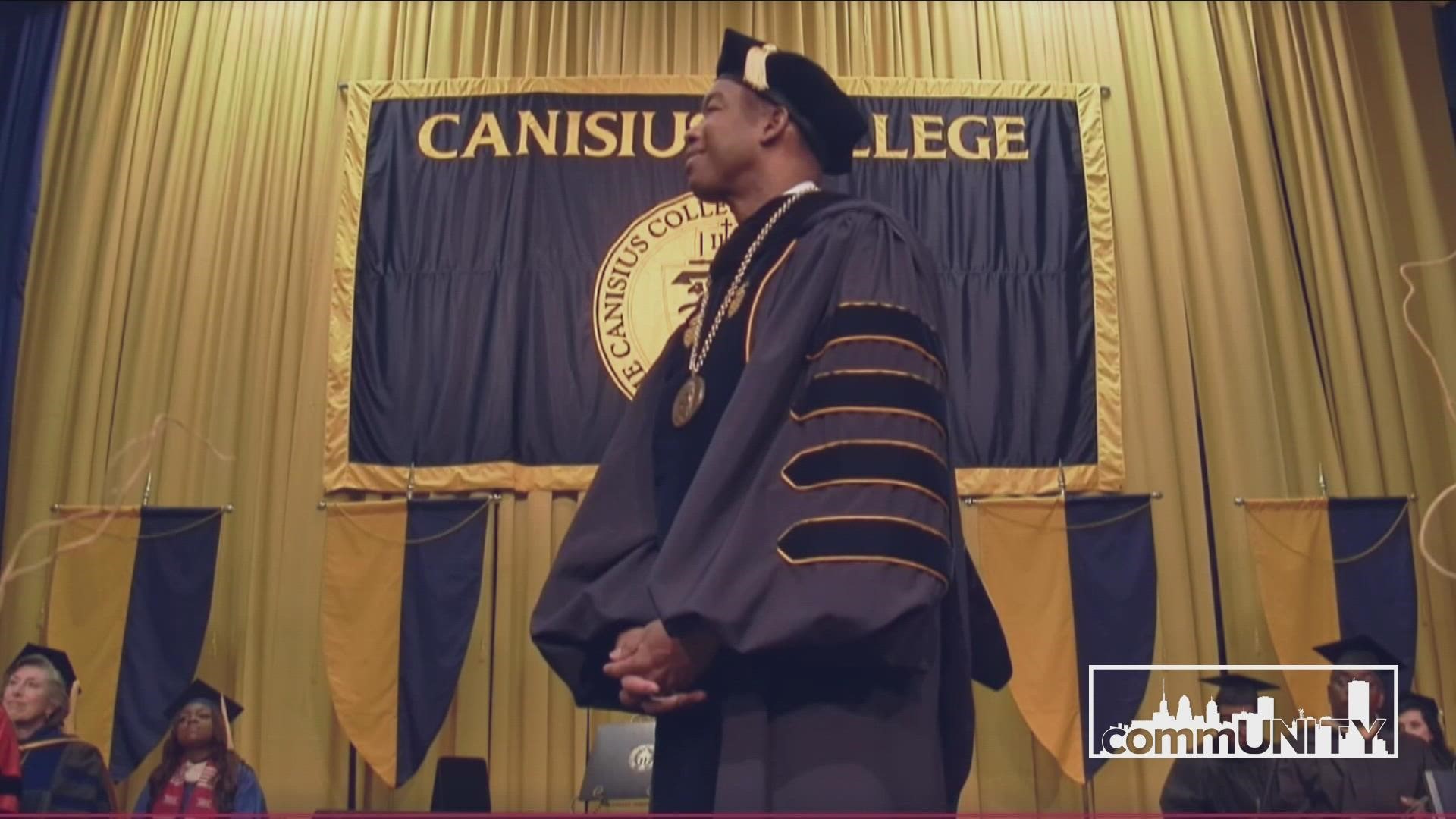 Canisius College has a new president. On Saturday, Steve Stoute was celebrated during the presidential inauguration on campus.