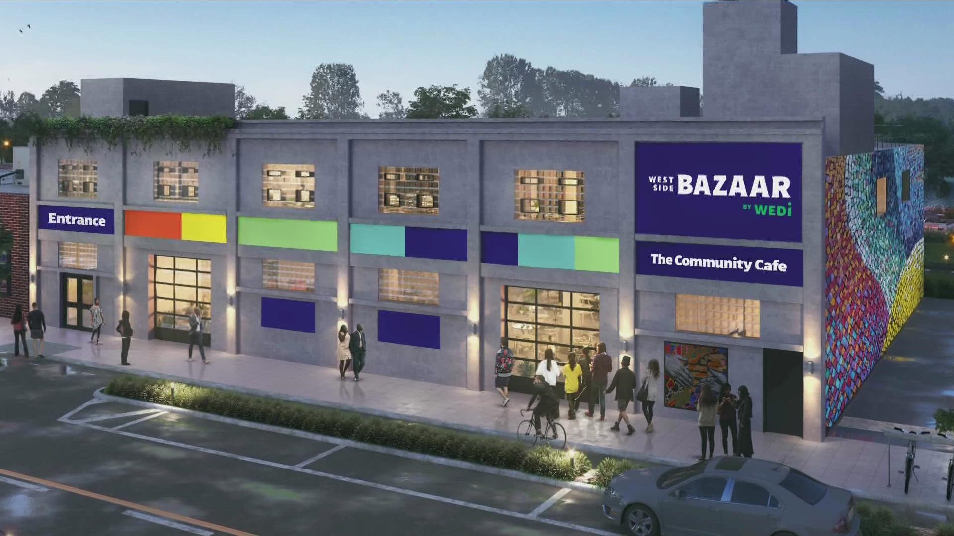 The new Bazaar will be five times bigger than the old one was.