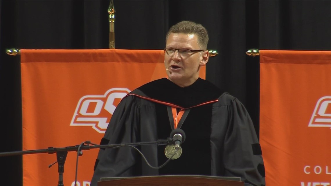 Bills trainer who saved Damar Hamlin's life tells college graduates, 'I was ready'