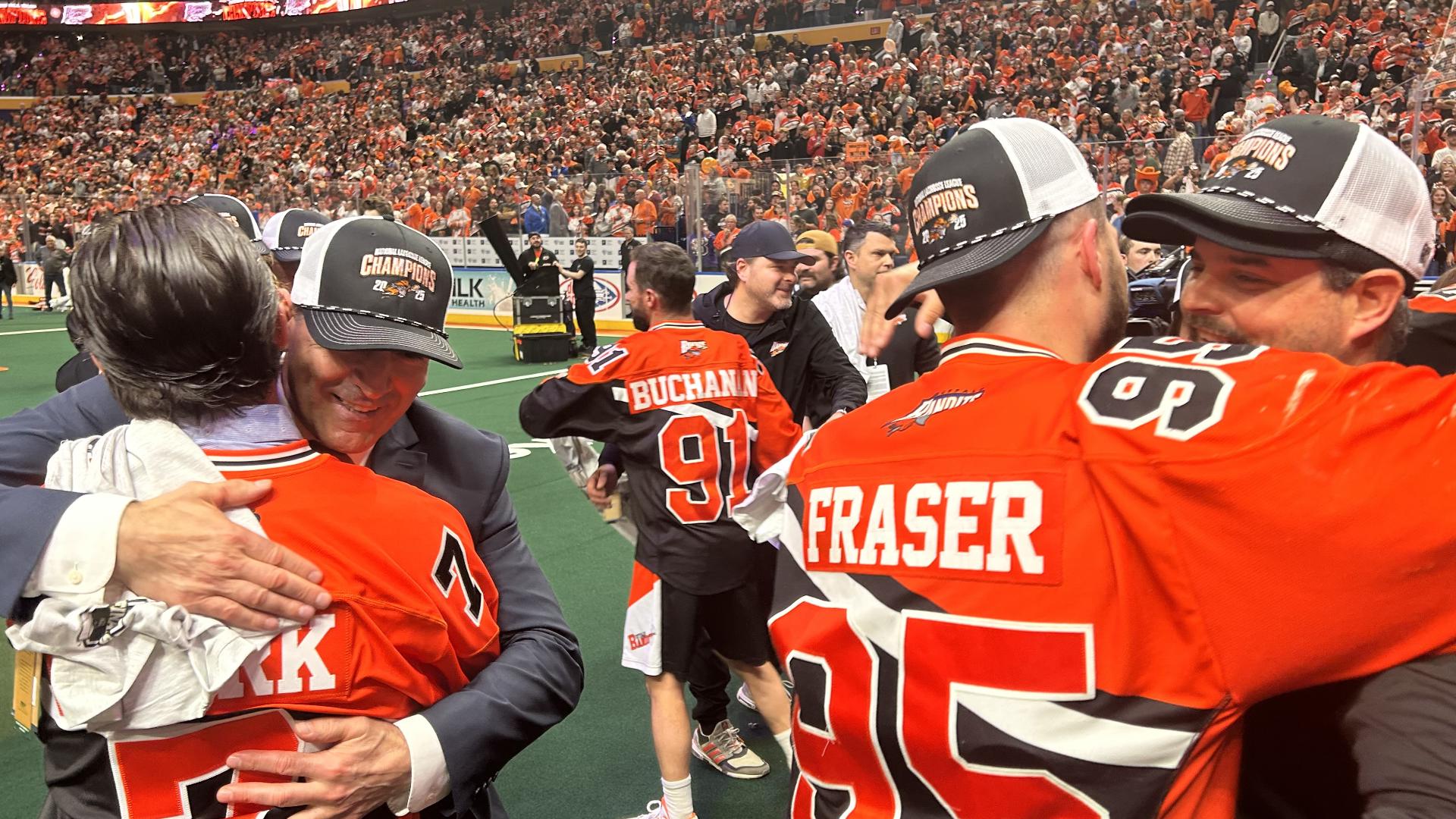 The Bandits defeated the Saskatchewan Rush in Game 3 of the National Lacrosse League Finals to win the league-record 7th title in franchise history.