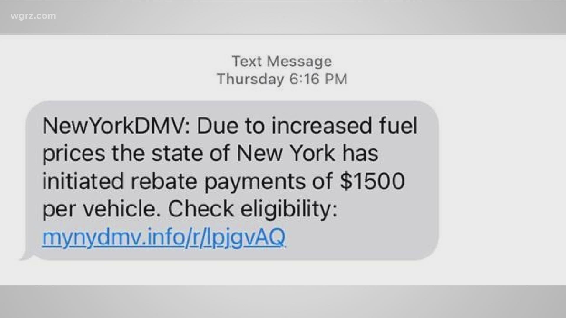 NY State warns of text message phishing scam