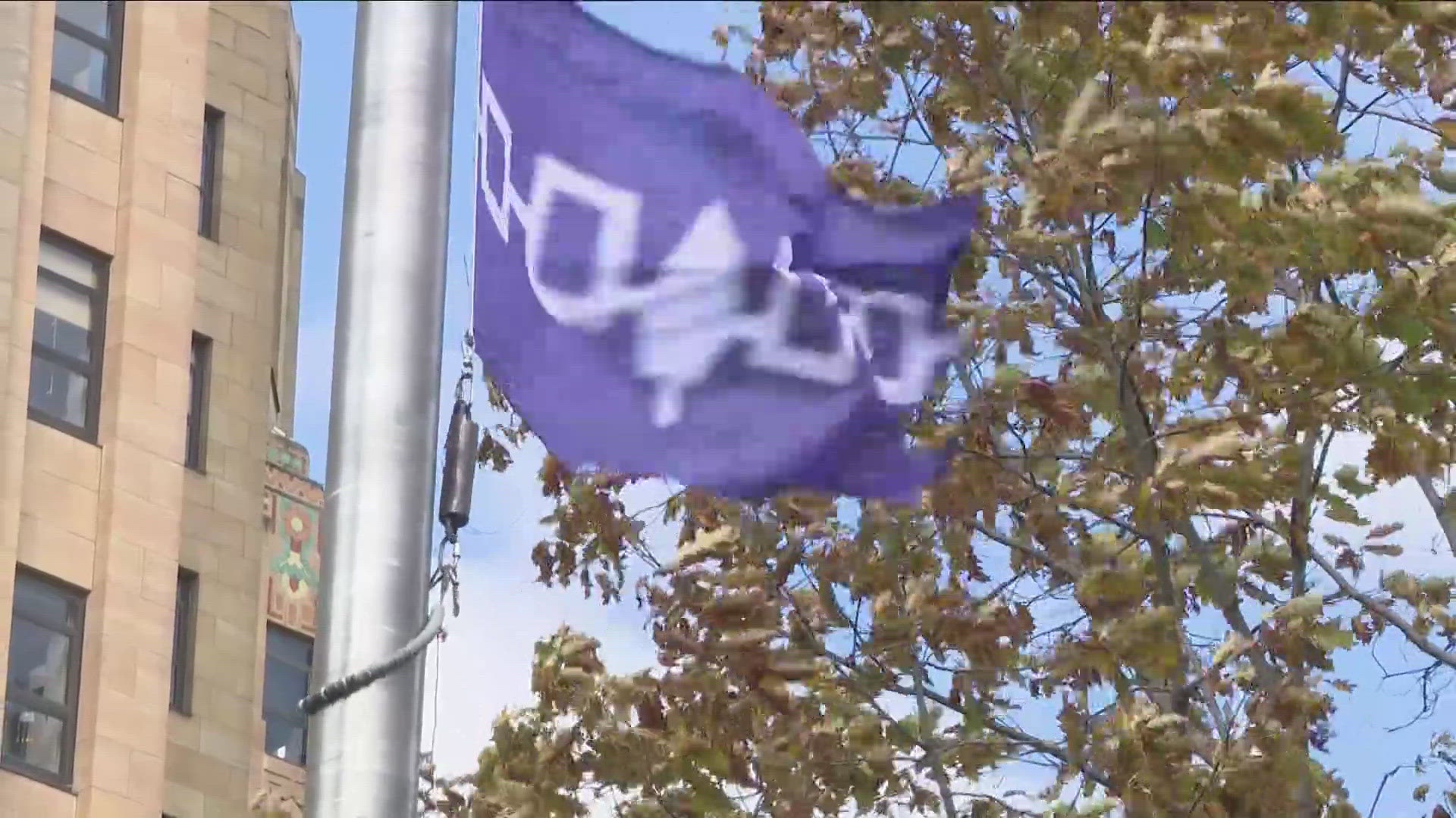 This is the second year the City of Buffalo raised the Six Nations flag to honor Native American Heritage Month.