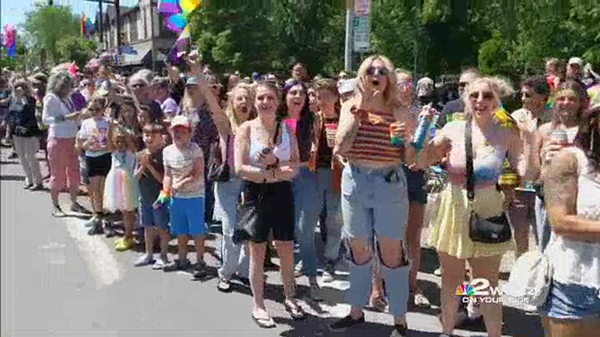 The Pride Parade marched down Elmwood Avenue on Sunday, June 5 in Buffalo.