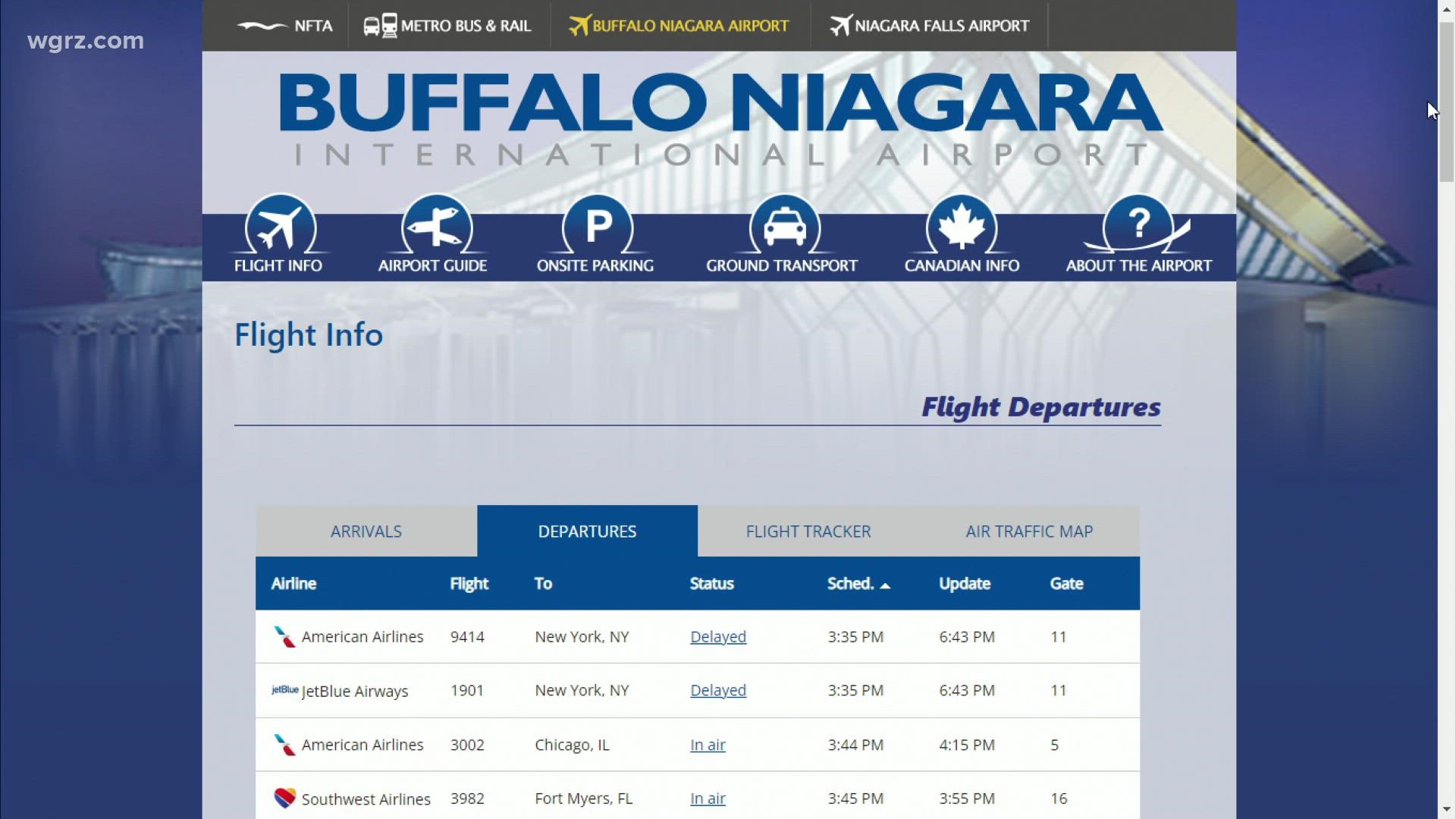 Wind impacting flights in Buffalo wgrz.com