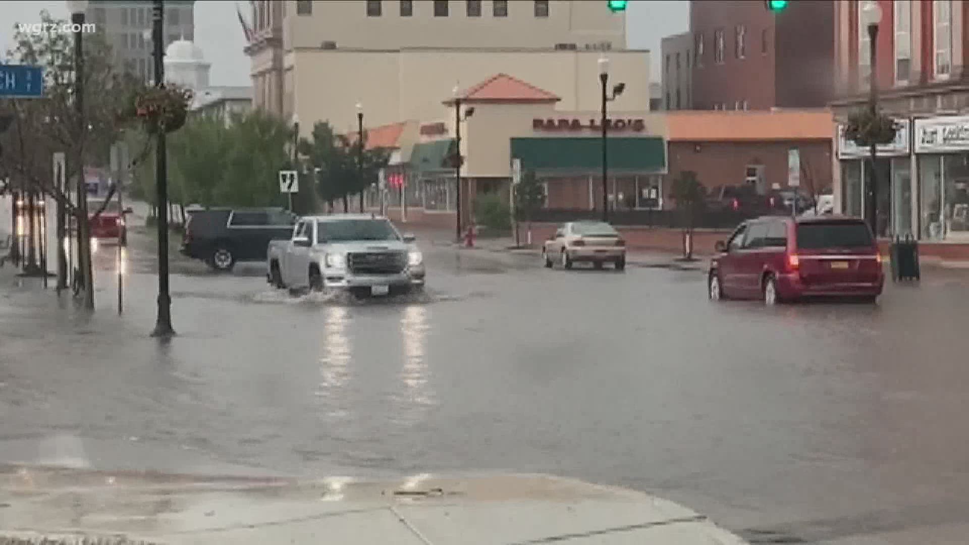 Flash flooding from Tuesday's storm caused headaches for businesses, residents and drivers.