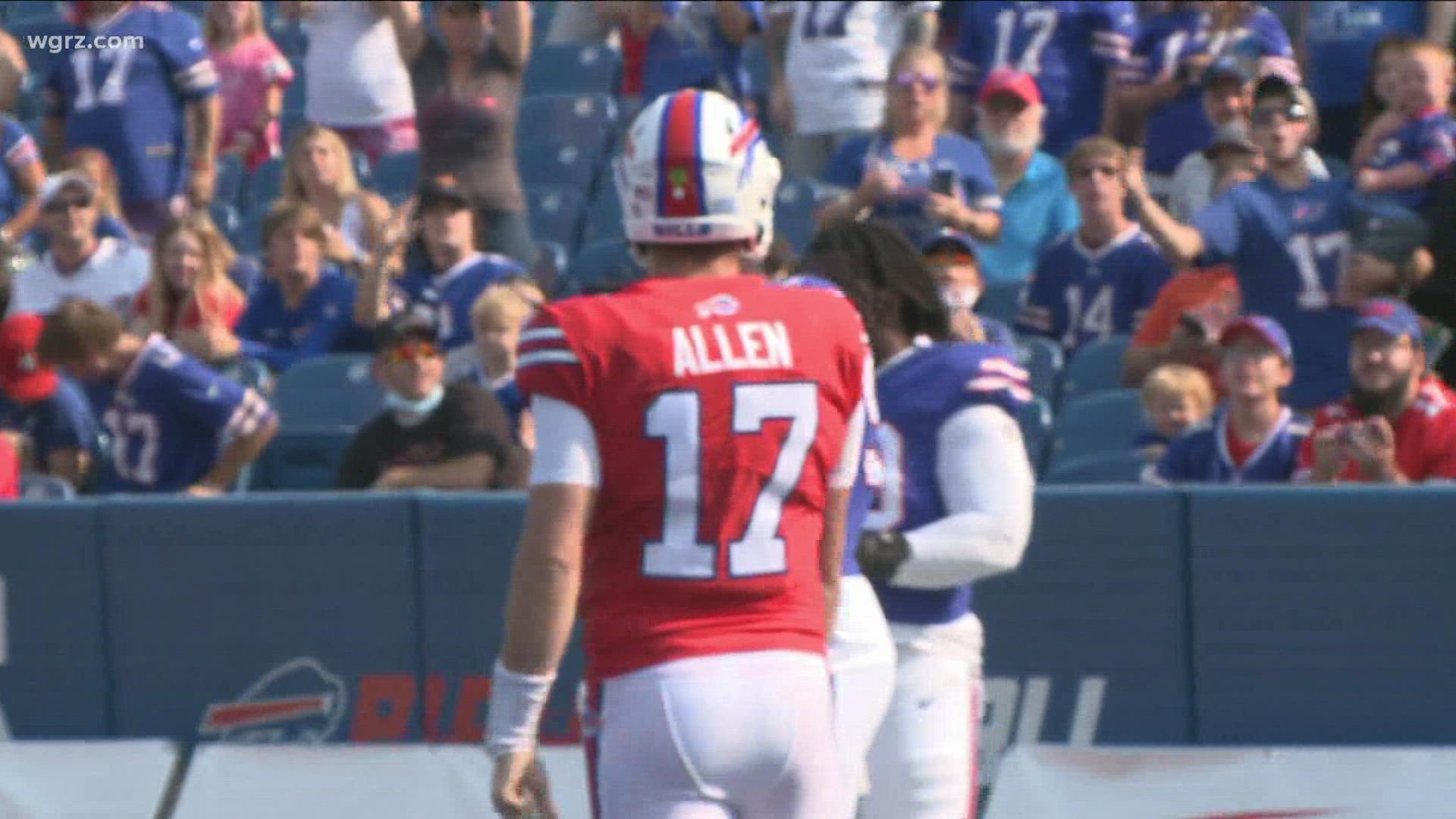 Star quarterback Josh Allen was centerstage today with his six-year contract extension still fresh on the minds of many.