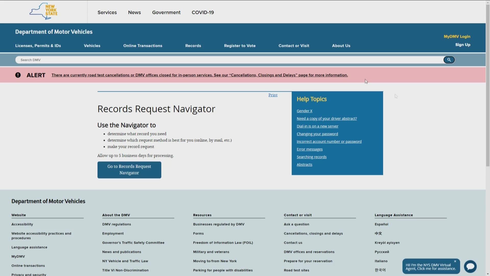 DMV Launches New Online Service To Help Customers Access Records Wgrz