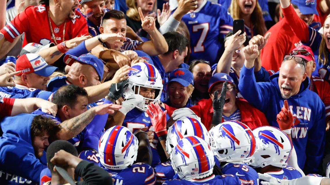 Recognizing Bills Mafia  2023 Season Ticket Members of the game