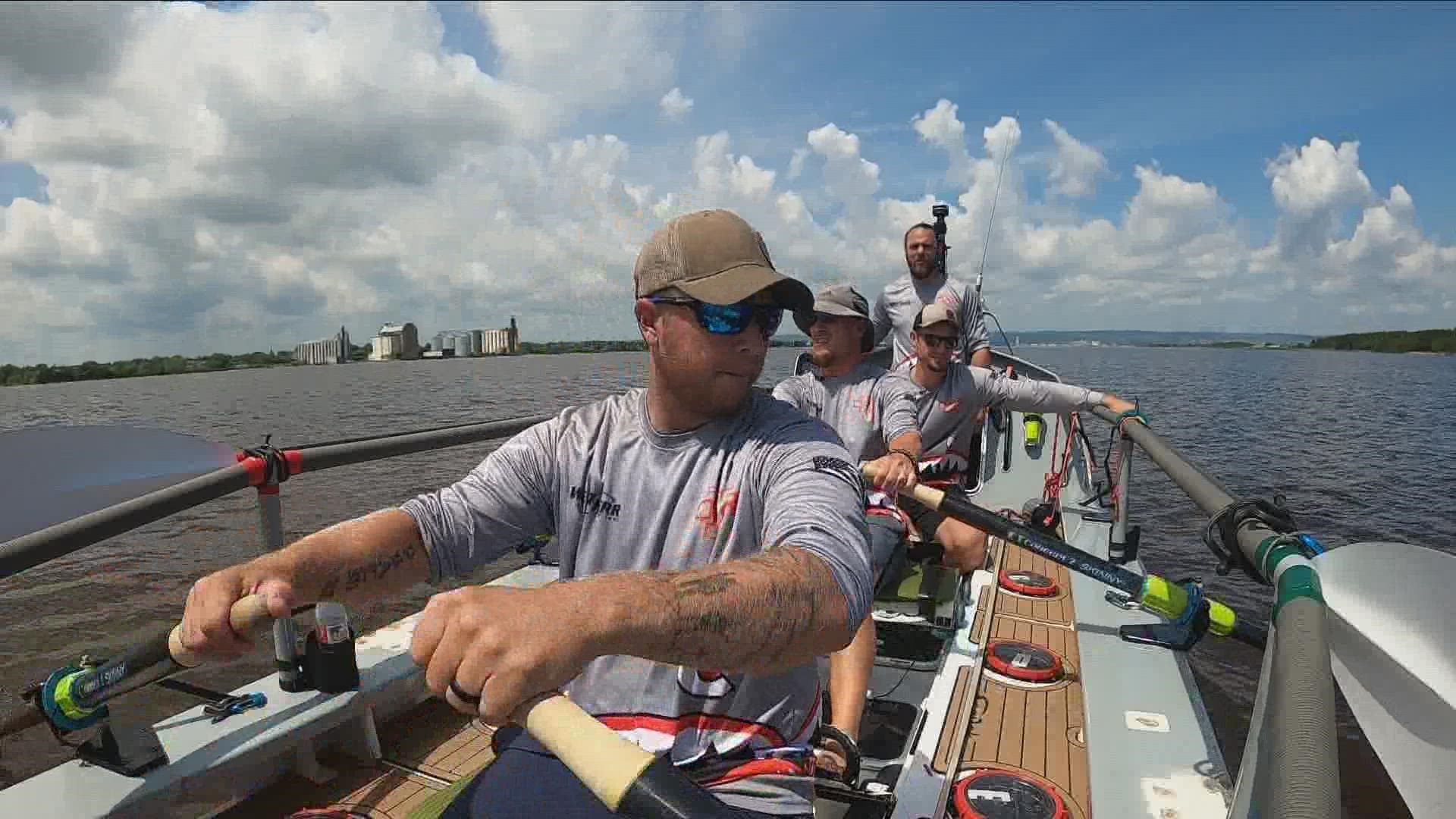 Miller and his team are preparing to row across the Atlantic Ocean. It's a 3,000-mile journey where he'll constantly be moving forward and pushing against his past.