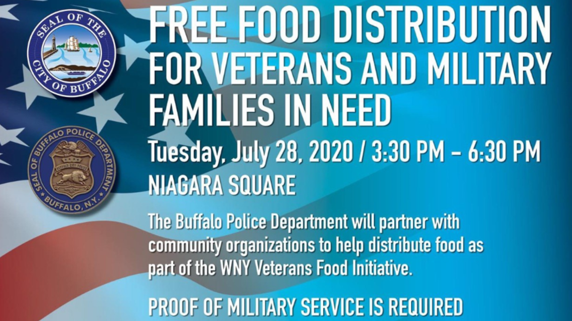 Free food giveaway for veterans and military families