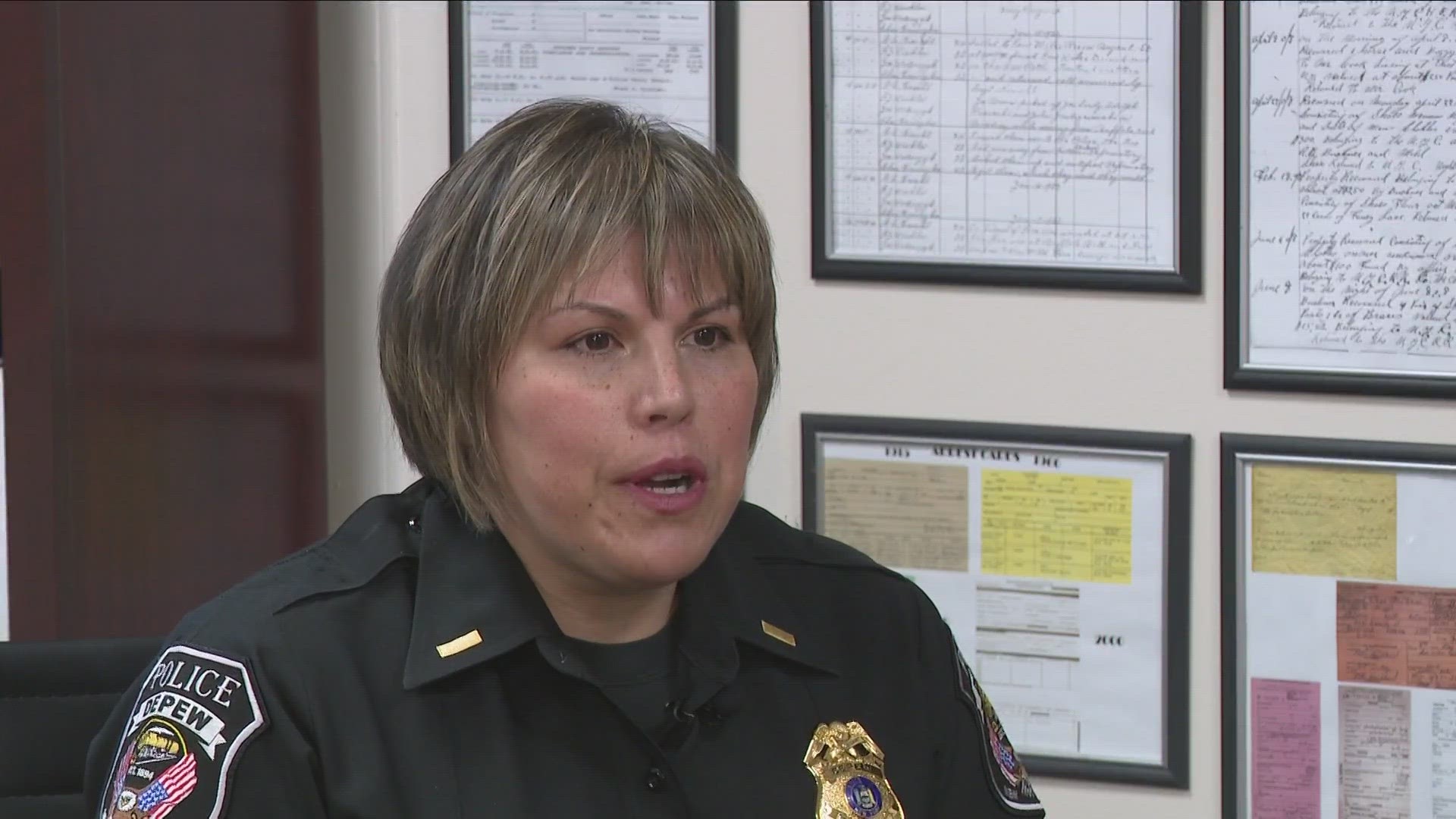 Depew Police Department was under the command and control of an all-female staff for the first time since 1894.