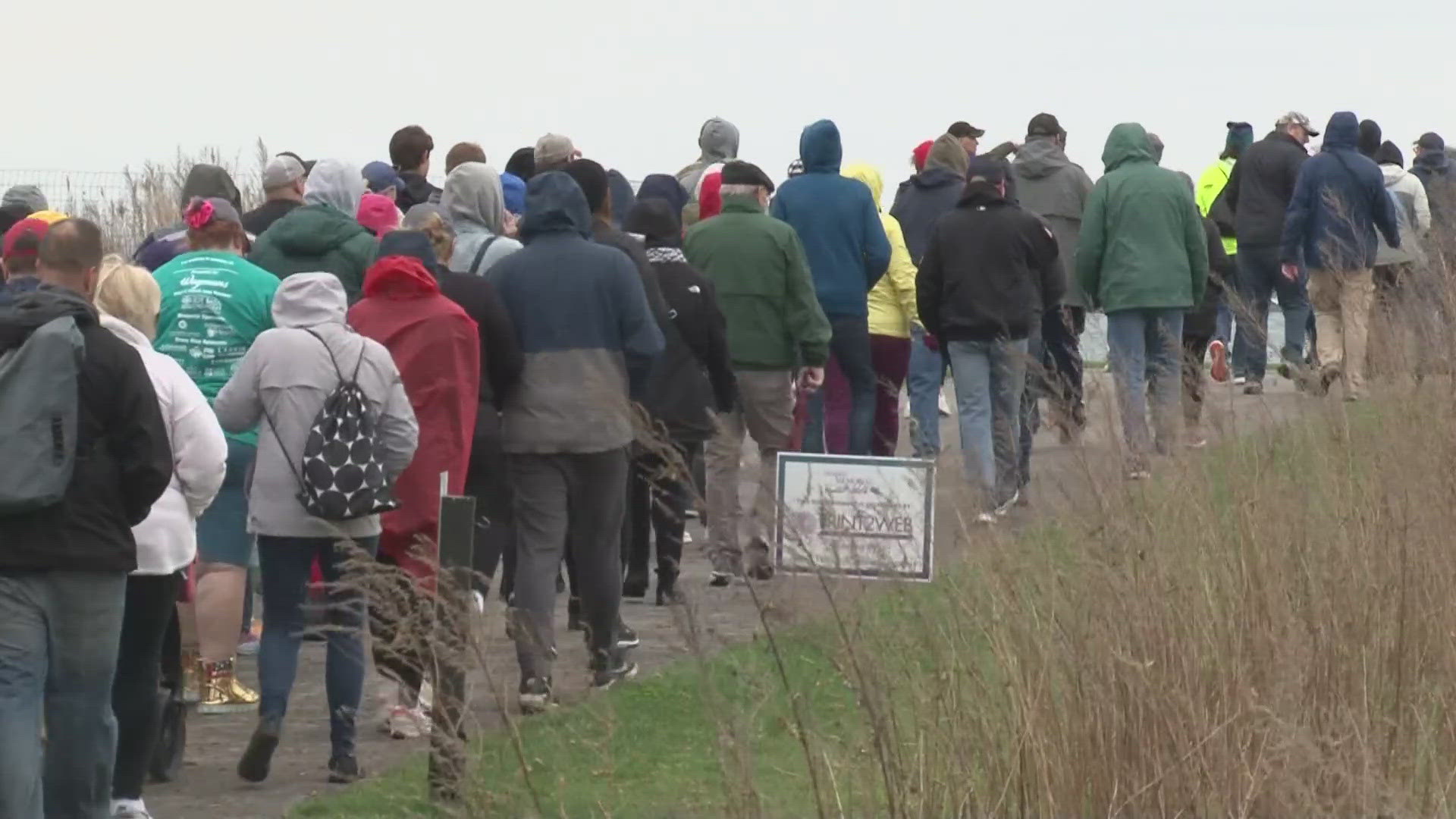 The memorial walk is one of the largest fundraisers of the year for Hospice. 