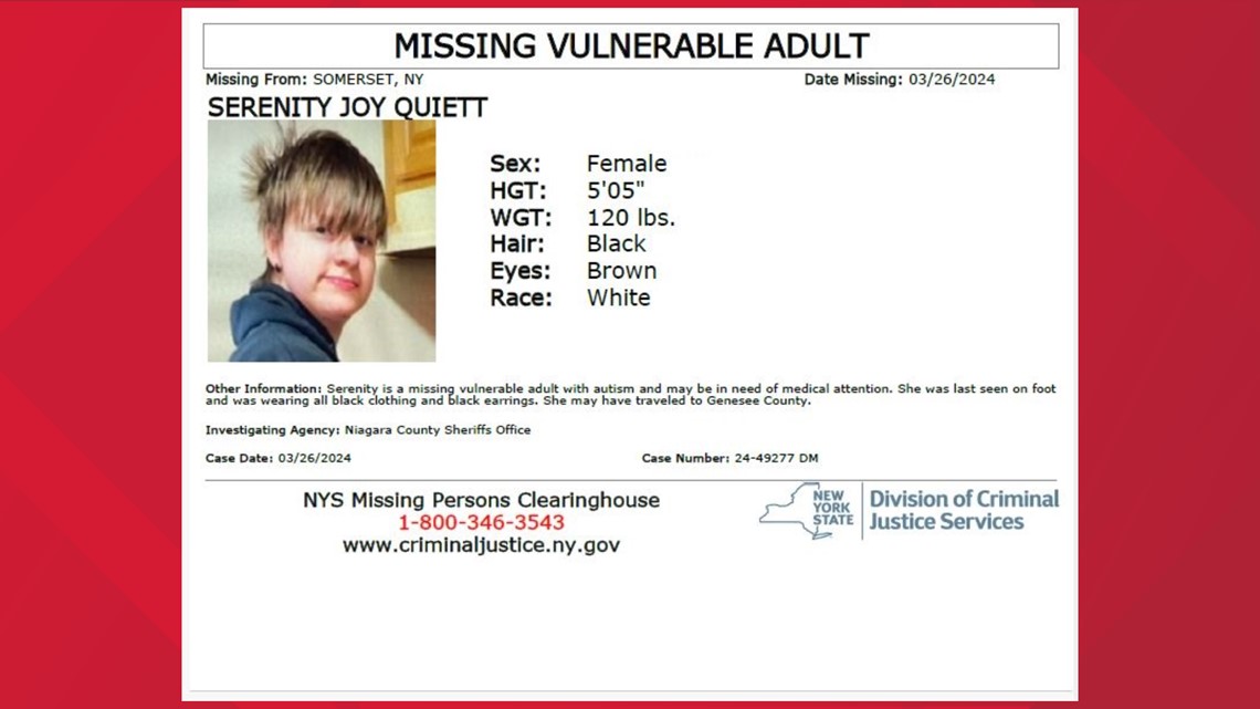 Missing vulnerable adult in Niagara County - Vimarsana News