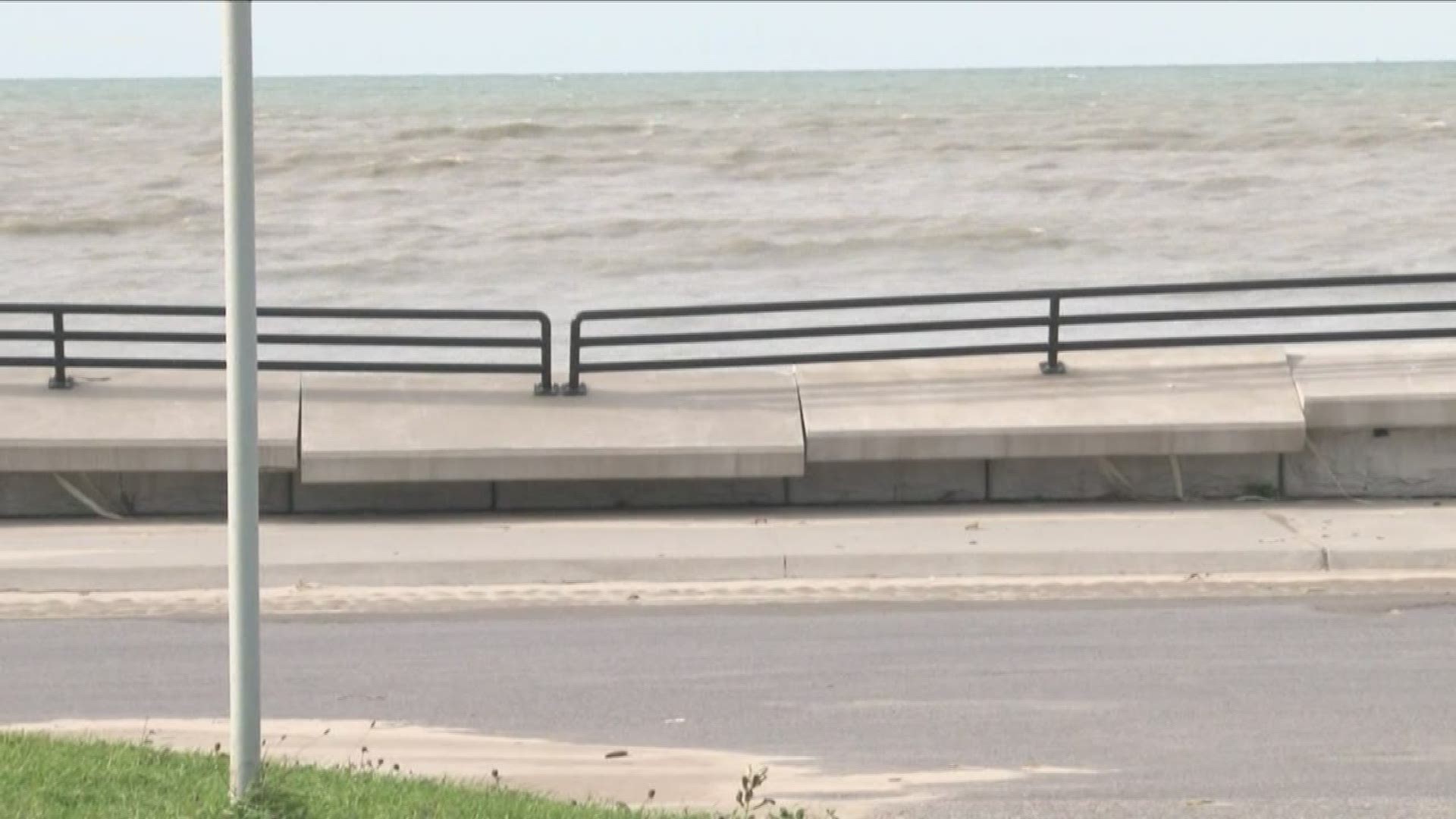 According to Dunkirk Mayor Willie Rojas, this 4000-foot brick wall along Lake Erie was built five years ago.